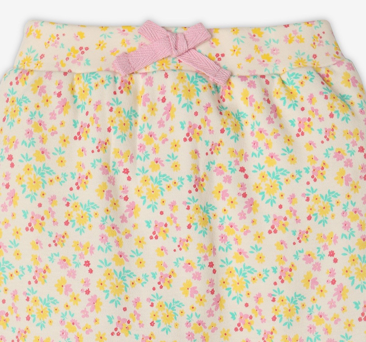 Infant Girls’ 100% Cotton Joggers – Multicolour (Pack of 2)