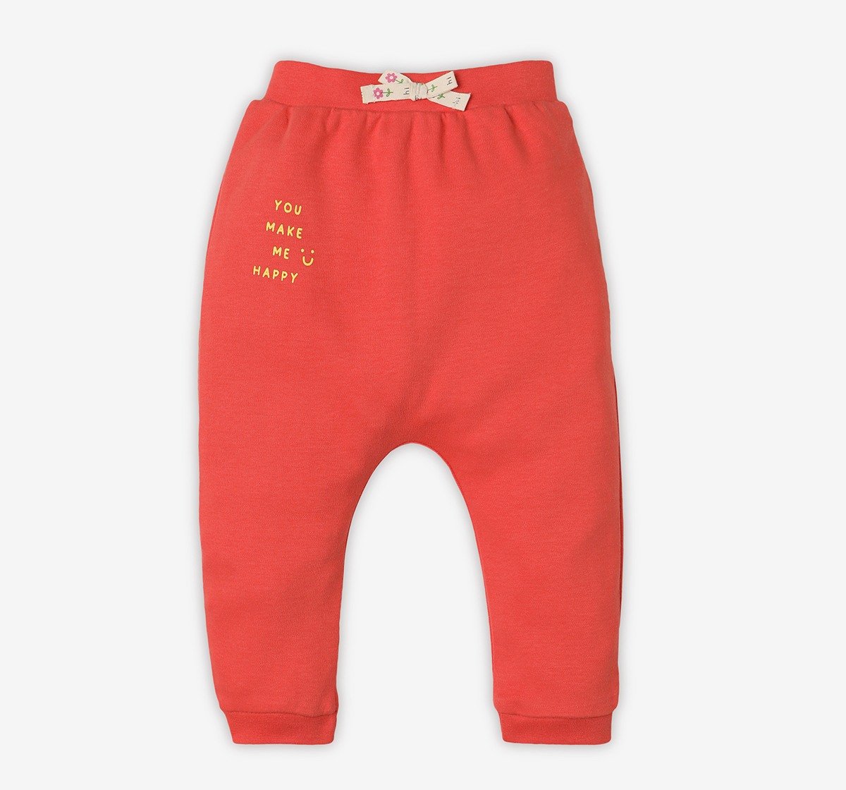 Infant Girls’ 100% Cotton Joggers – Multicolour (Pack of 2)