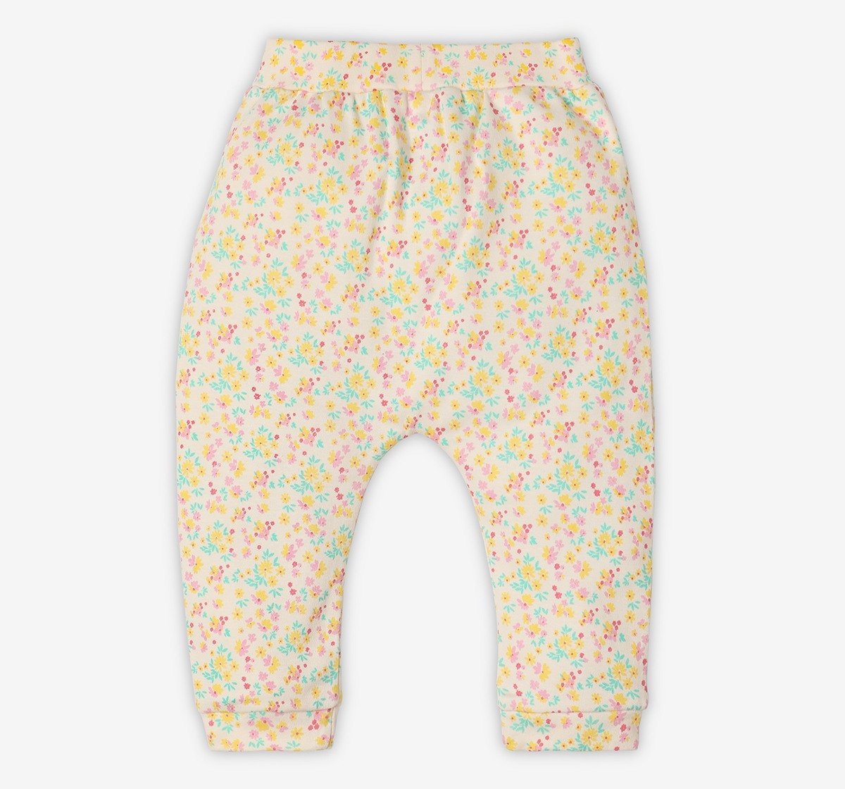 Infant Girls’ 100% Cotton Joggers – Multicolour (Pack of 2)