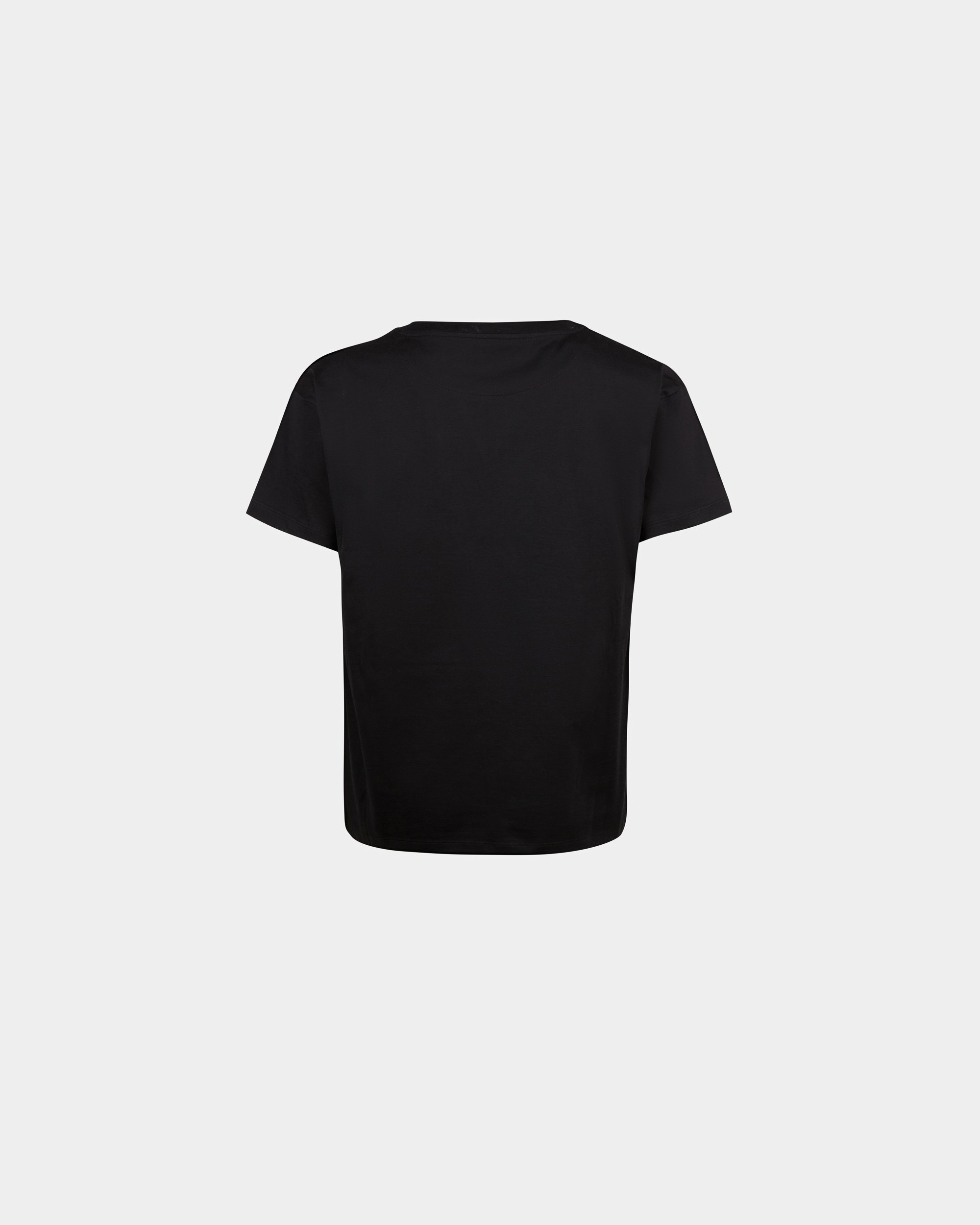 T-Shirt In Black Cotton