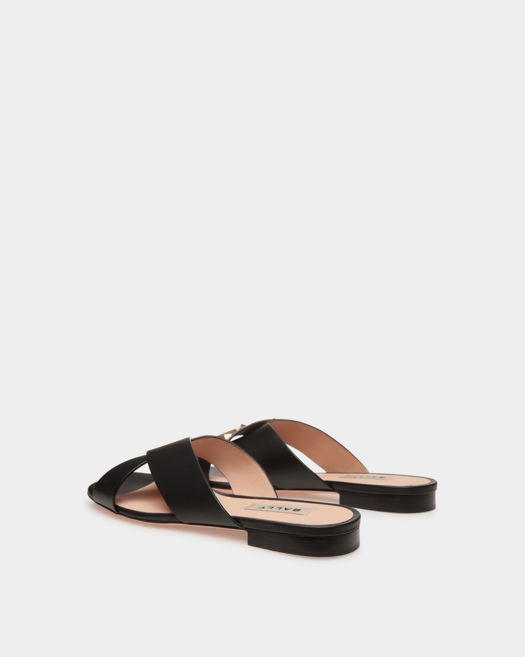 Larise Flat Leather Flat Sandals