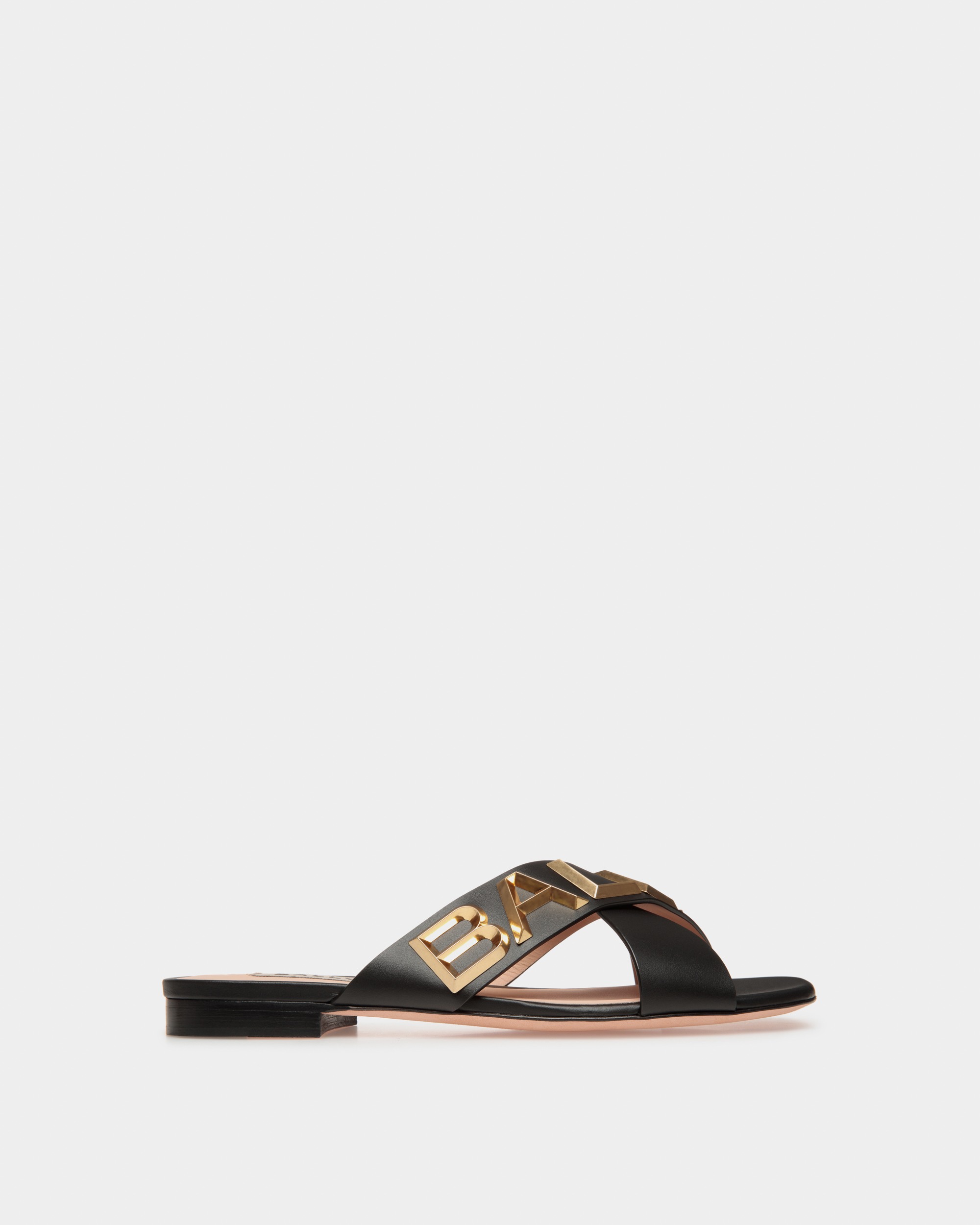 Larise Flat Leather Flat Sandals