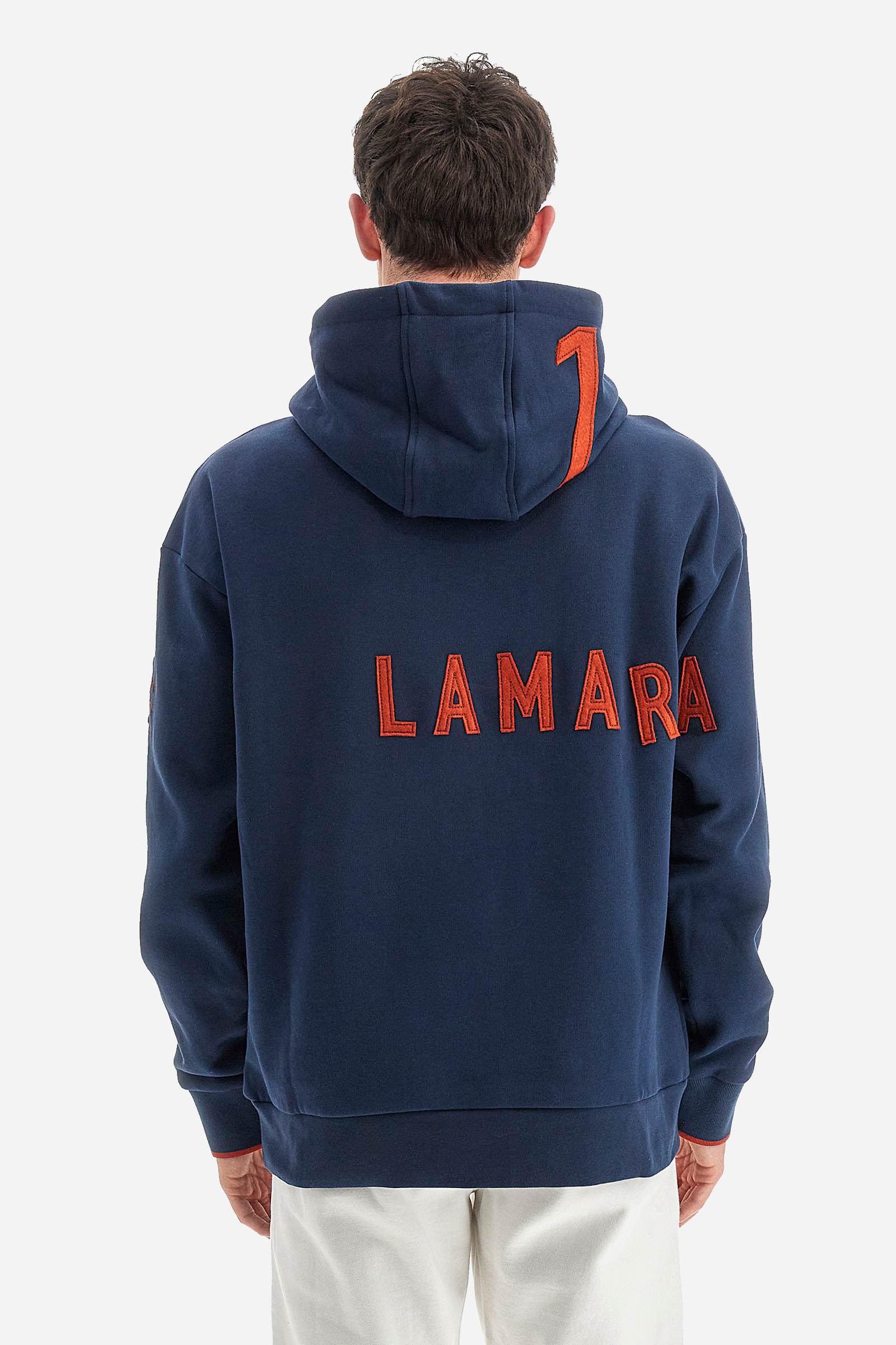 Men's Long-Sleeved Oversized Sweatshirt With A Hood