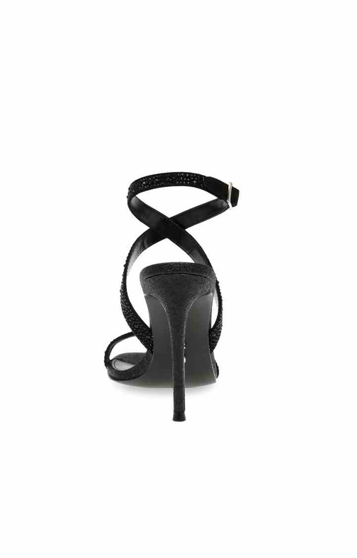 Showdown Black Heel Sandals