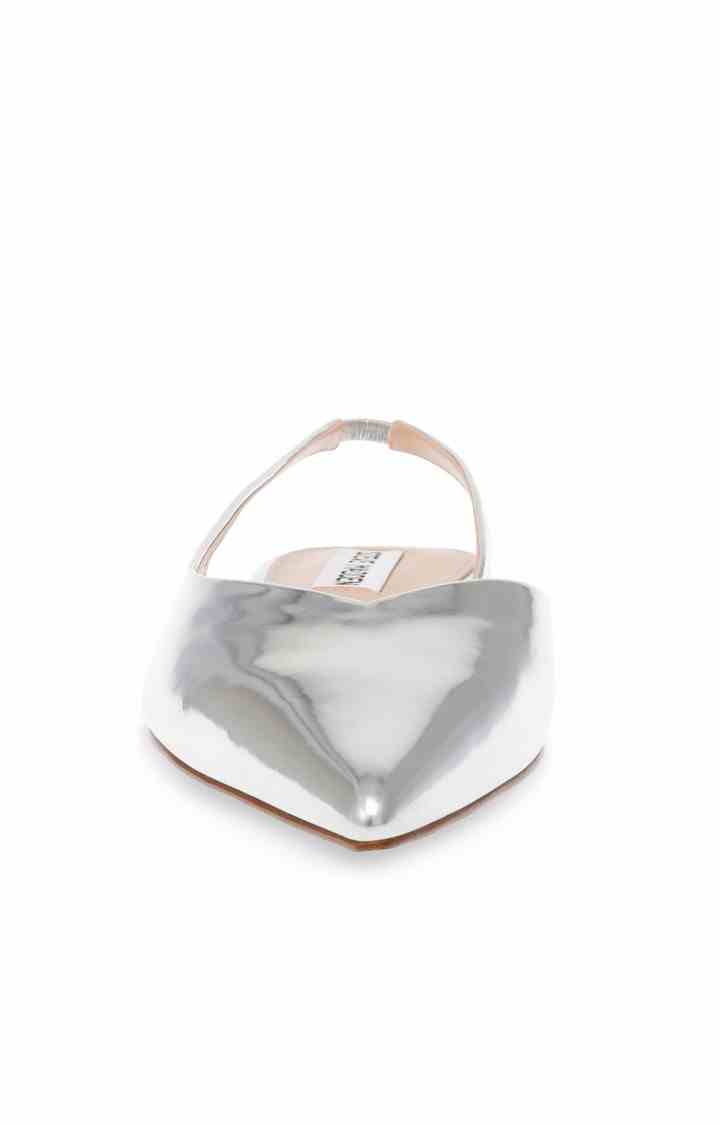 Contrail Silver Closed Flats & Ballerinas