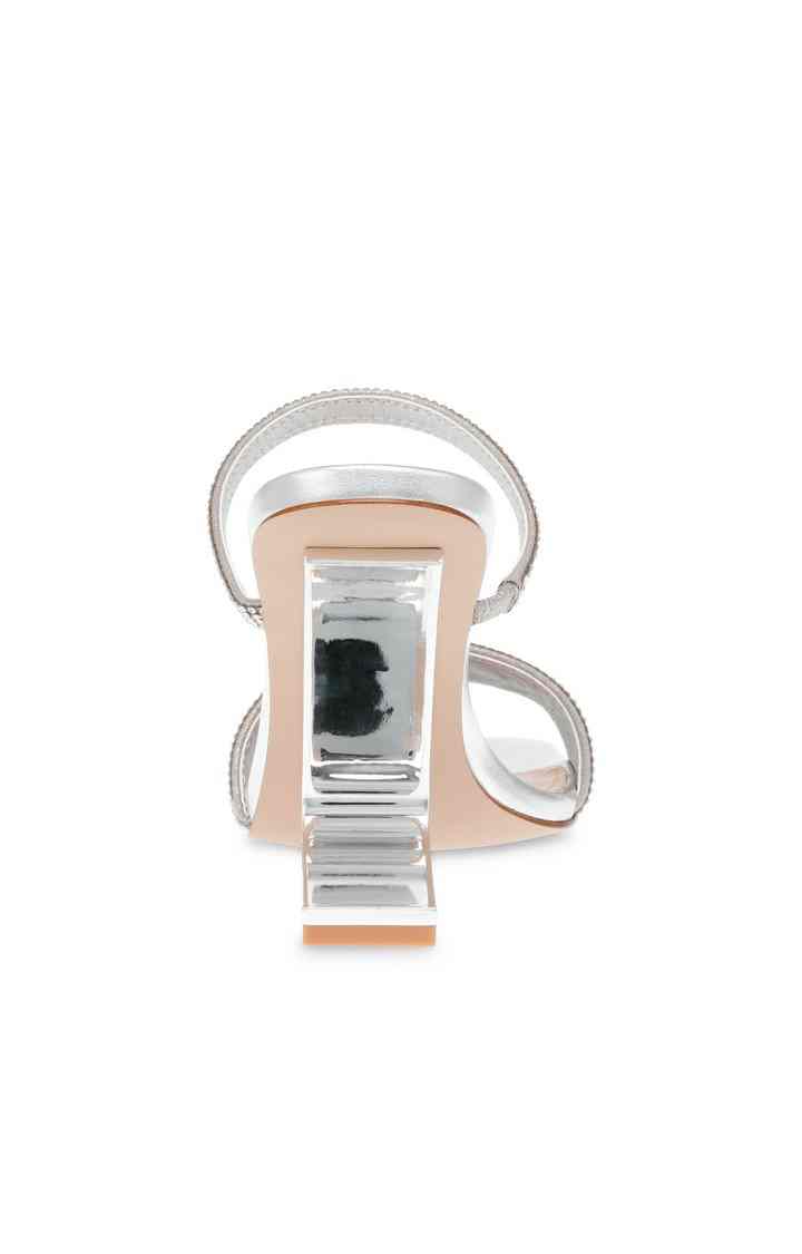 Lotus-R Silver Heel Sandals