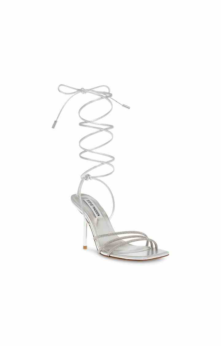 Arenas-R Silver Heel Sandals