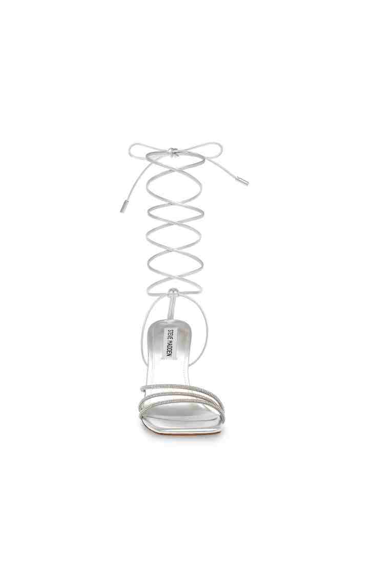 Arenas-R Silver Heel Sandals