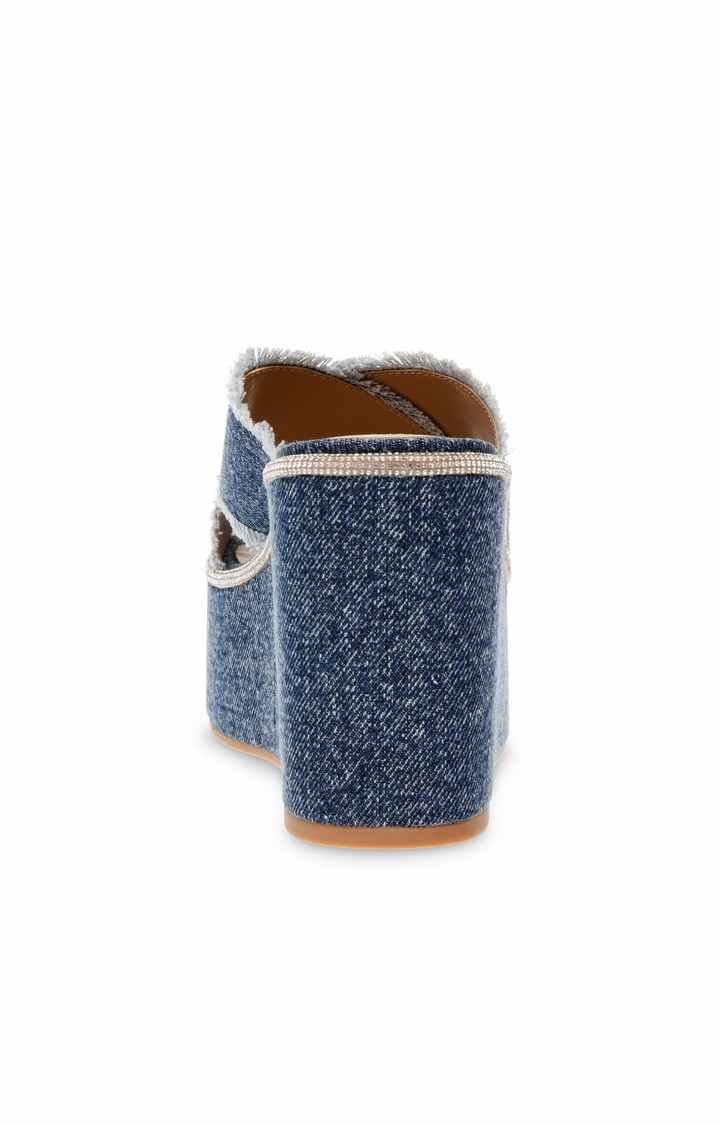 Jelisa Blue Wedges