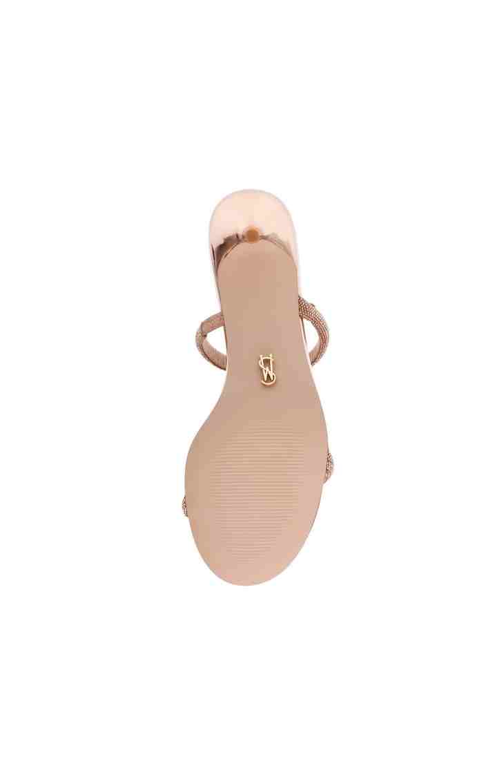 Kismet Rose Gold Heel Sandals
