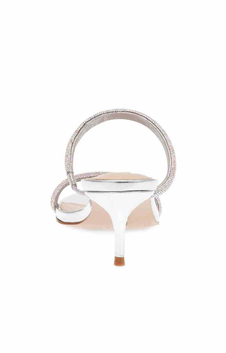 Kismet Silver Heel Sandals