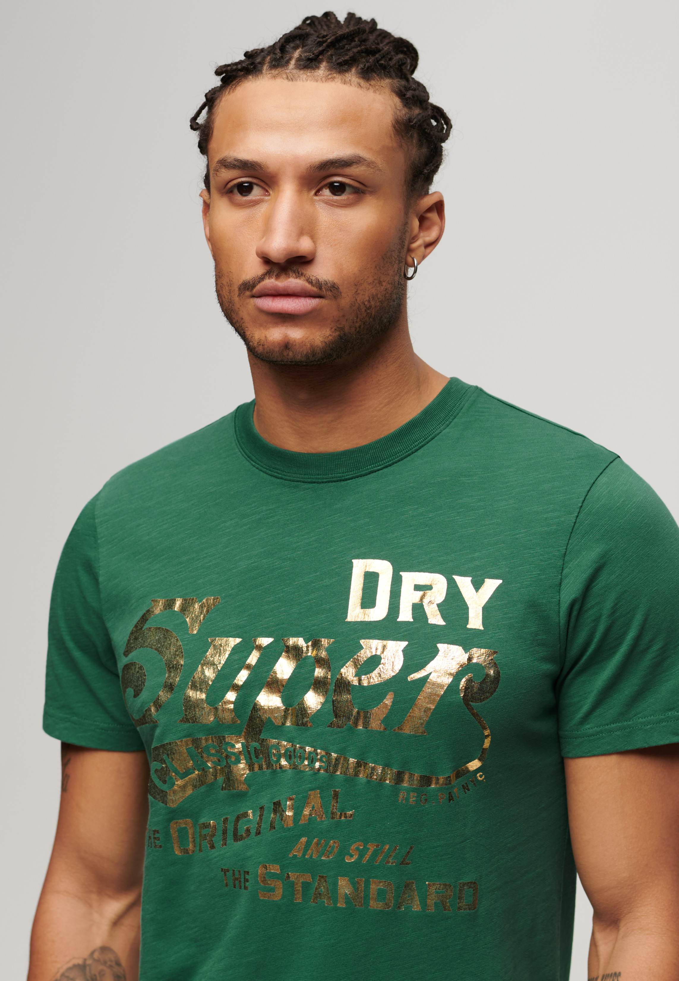 METALLIC WORKWEAR GRAPHIC TEE