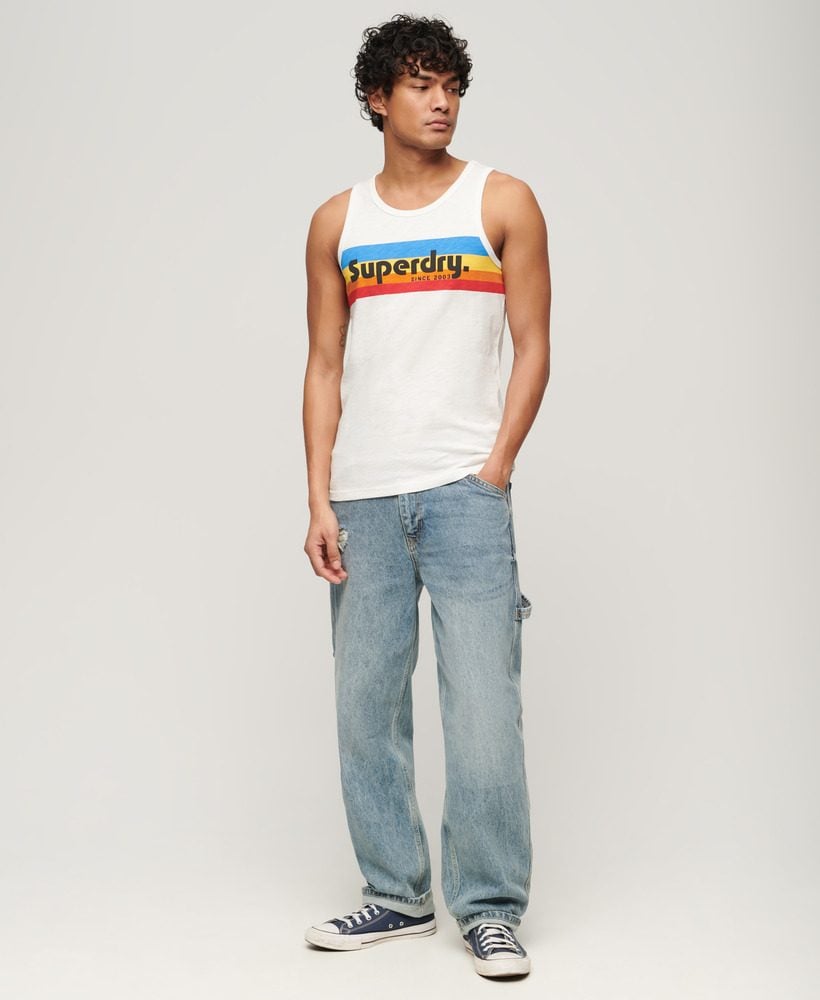 CALI STRIPED LOGO VEST