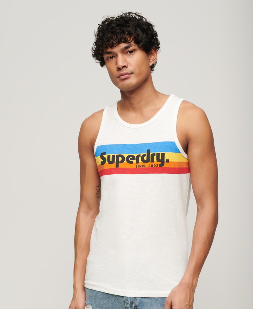 CALI STRIPED LOGO VEST