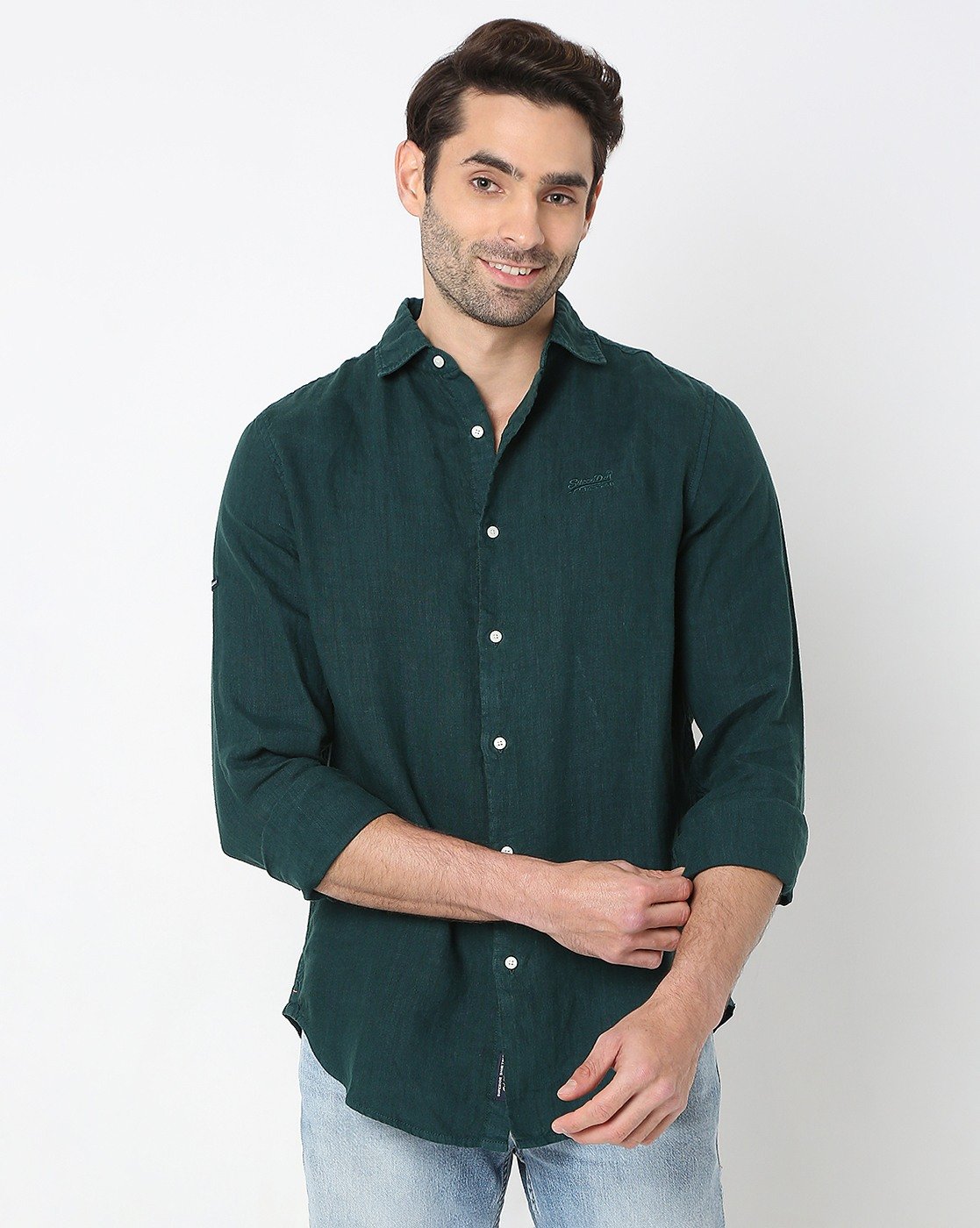 STUDIOS CASUAL LINEN L/S SHIRT