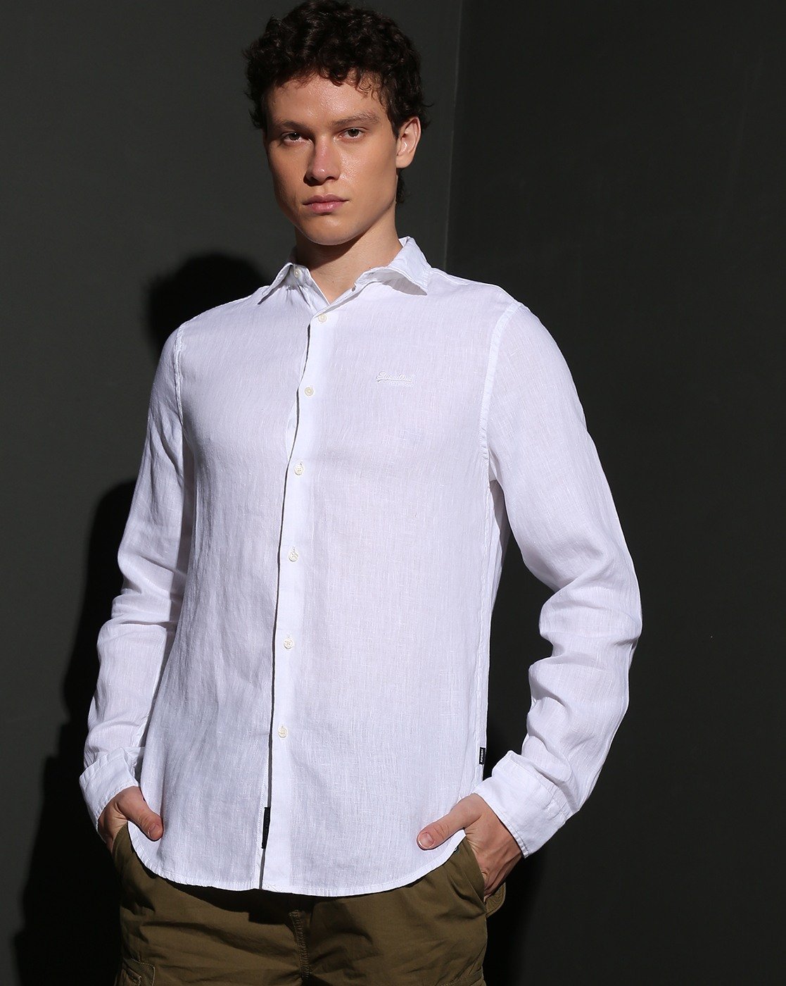 STUDIOS CASUAL LINEN L/S SHIRT
