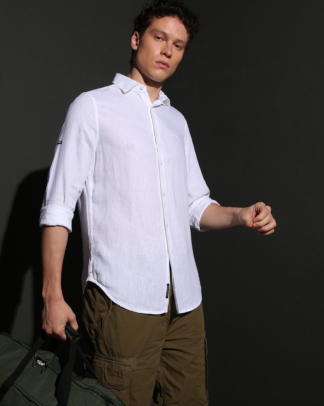 STUDIOS CASUAL LINEN L/S SHIRT