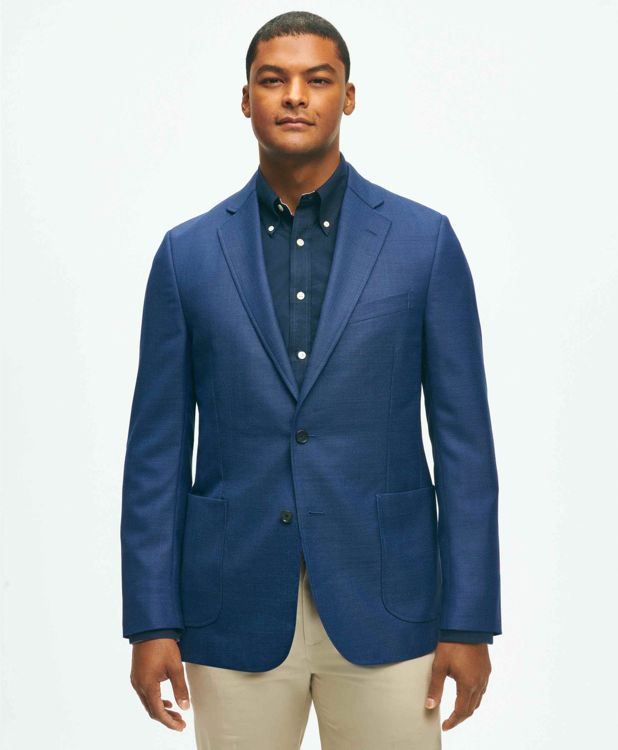 BrooksBrothers✨ Taylor&Lodge セットアップ　羊ロゴ Classic Fit Wool Hopsack Patch Pocket Sport Coat | Brooks Brothers