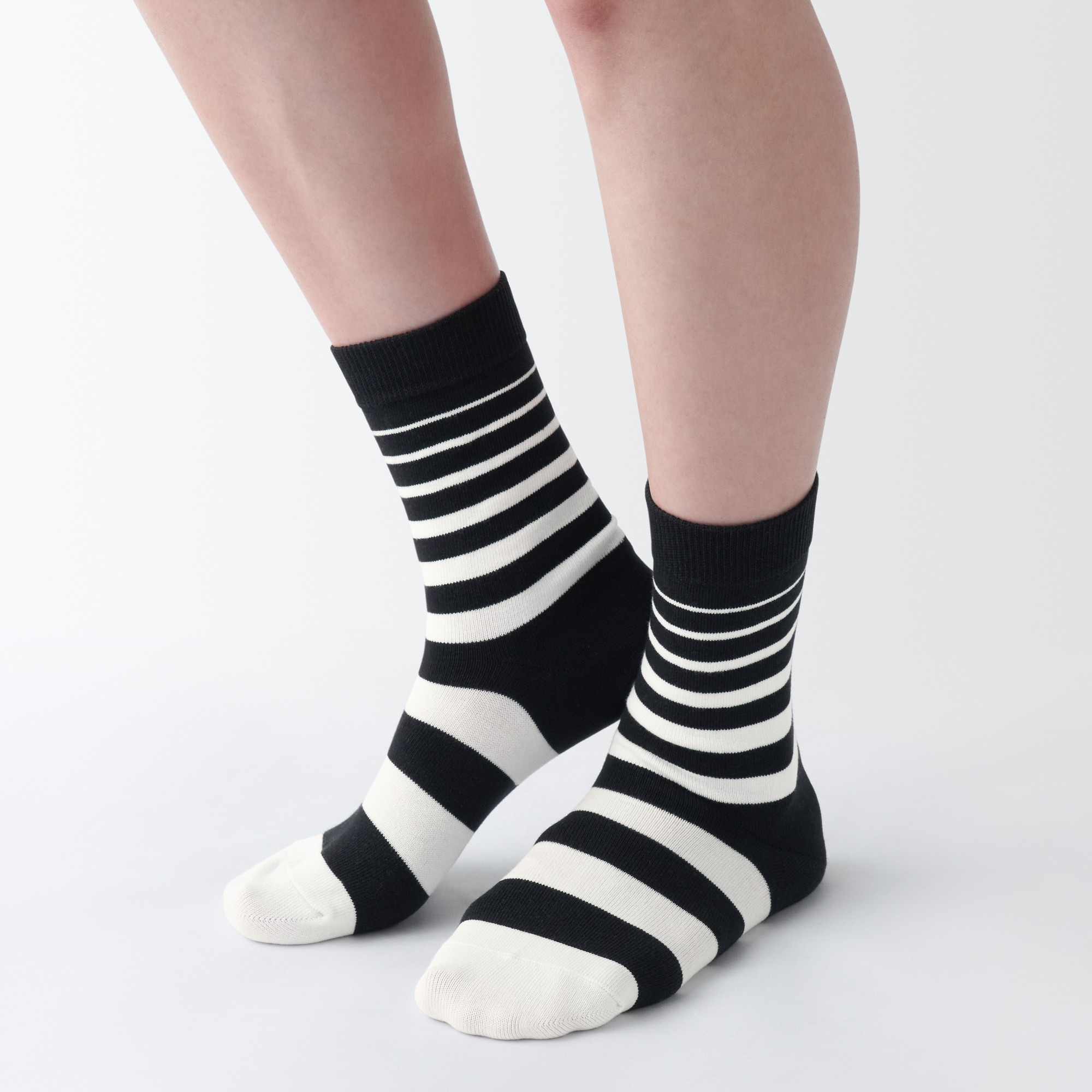 MUJI | Women's right Angle 3 Layer Loose Top Socks