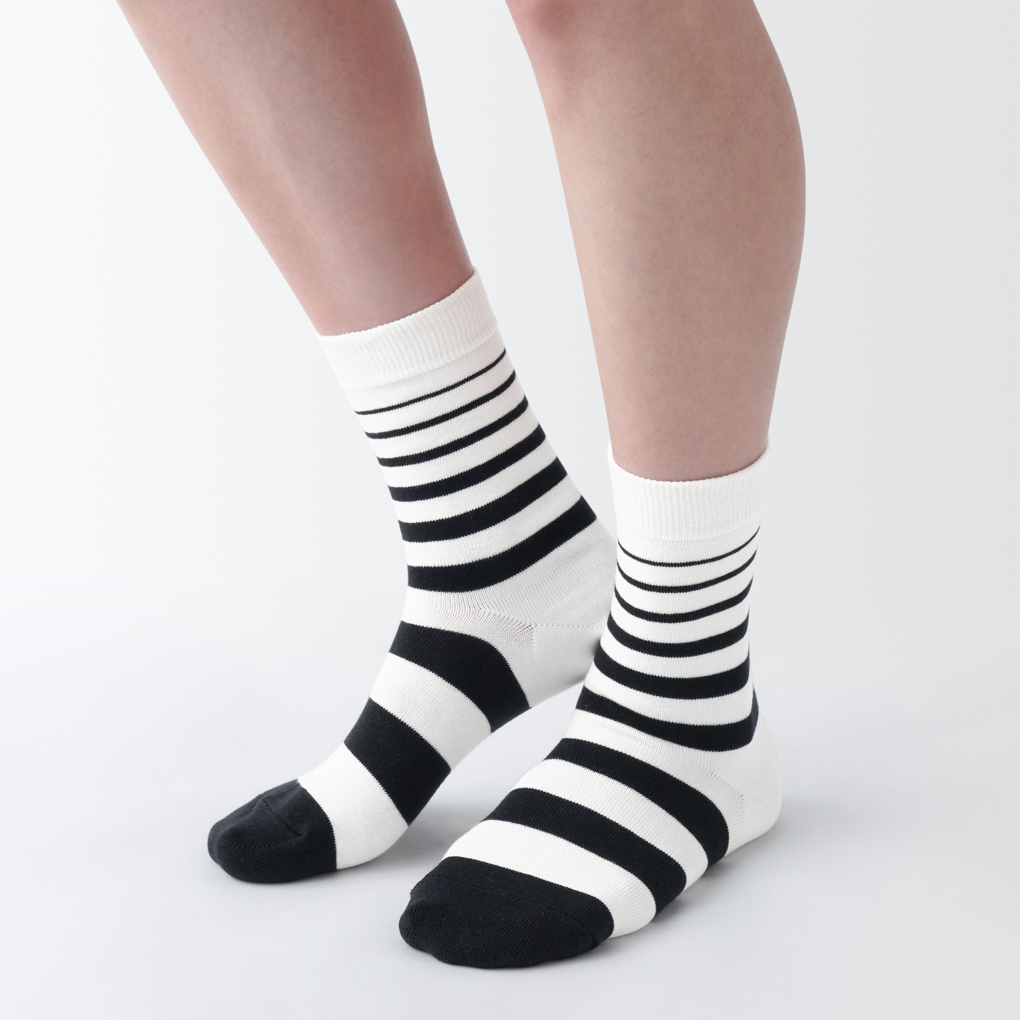 MUJI | Women's right Angle 3 Layer Loose Top Socks