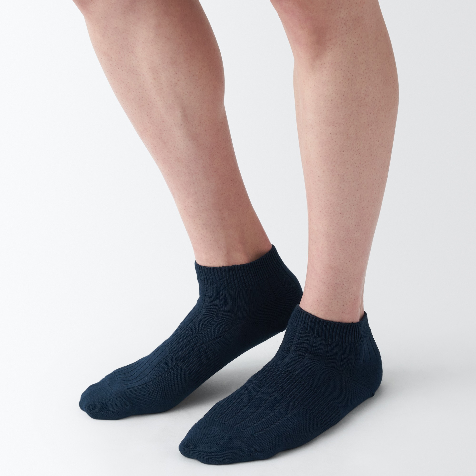 MUJI | Men's right Angle rib Short Socks