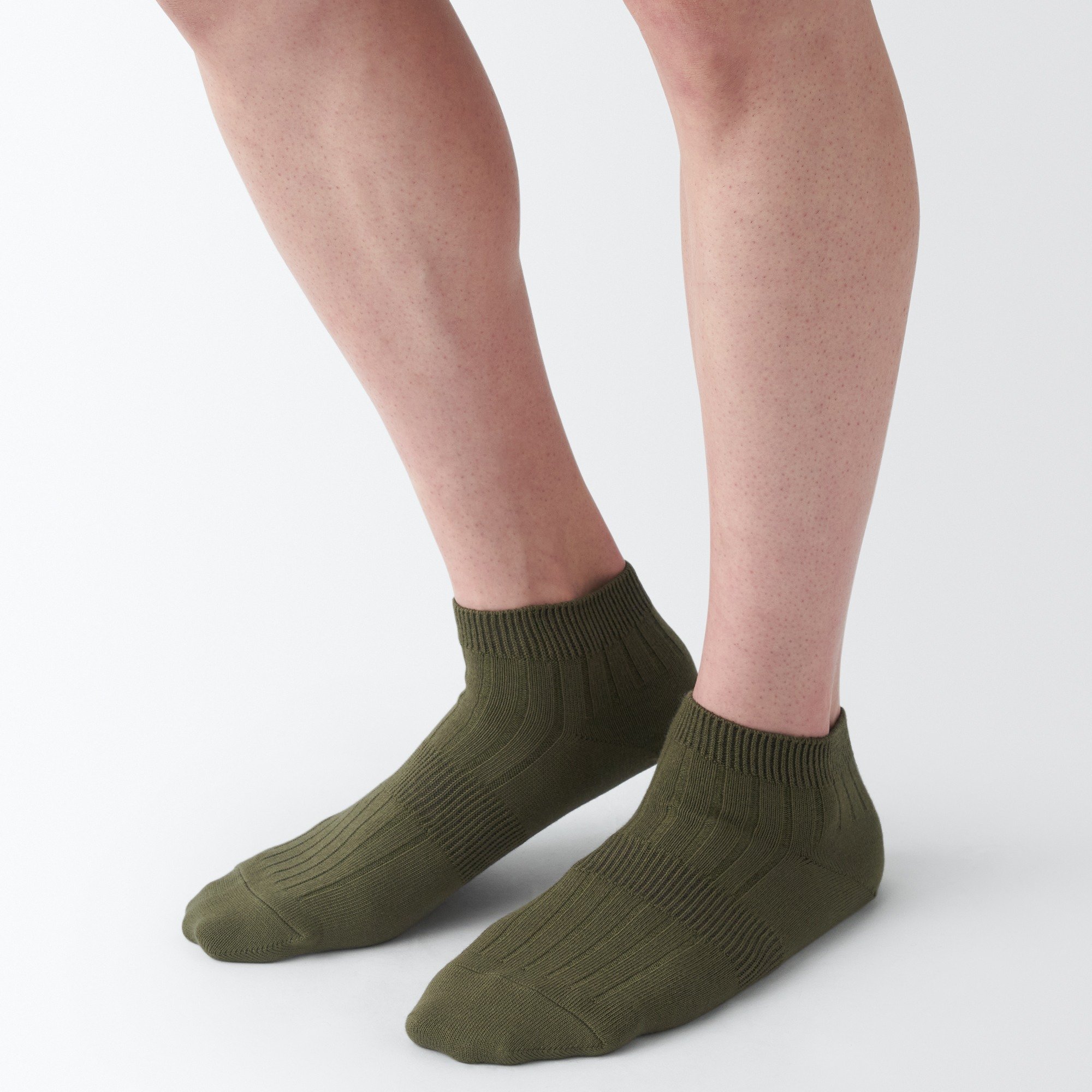 MUJI | Men's right Angle rib Short Socks