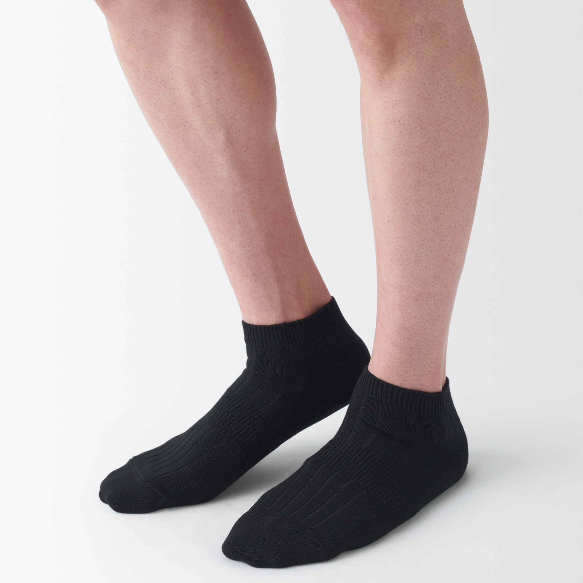 Men's right Angle rib Short Socks