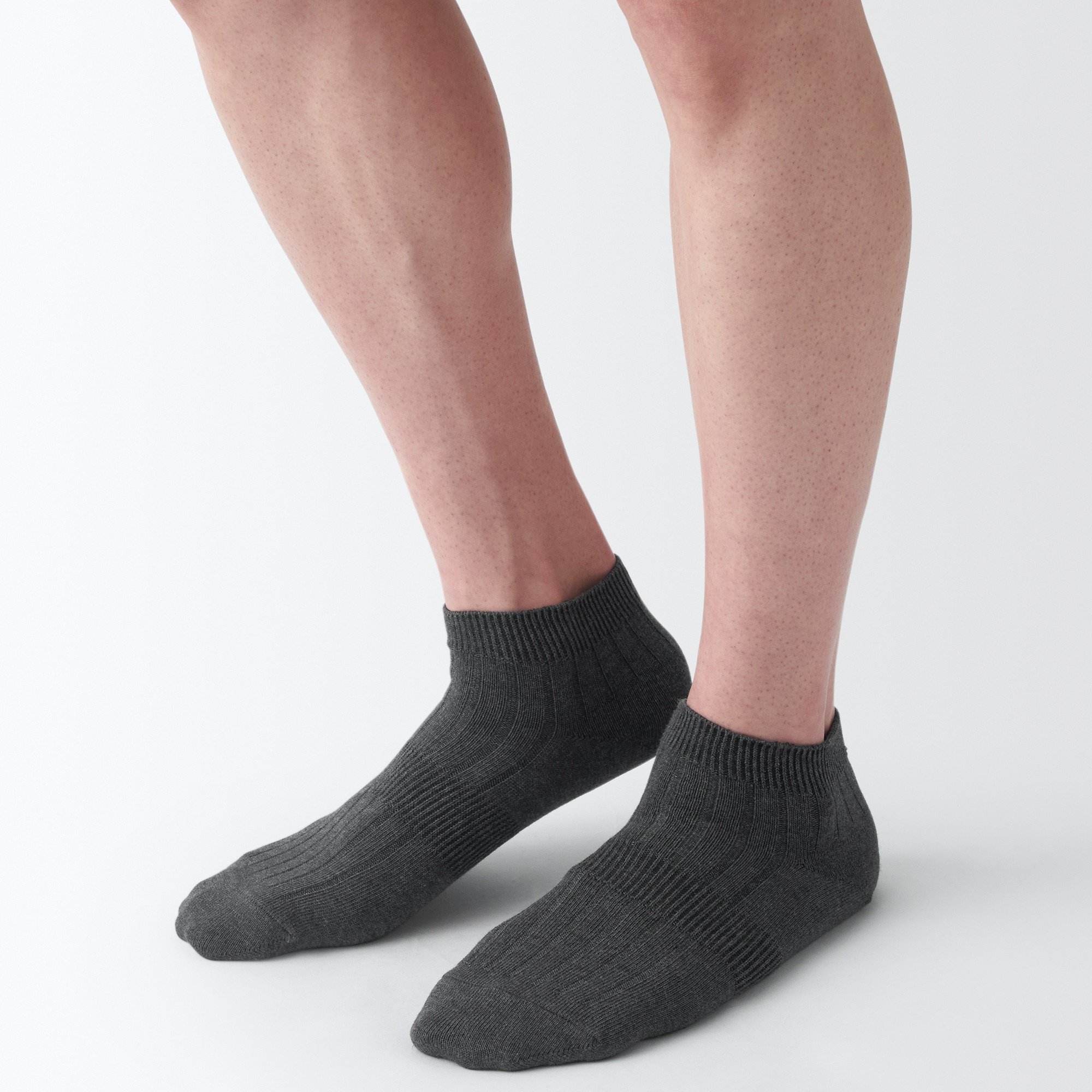 MUJI | Men's right Angle rib Short Socks
