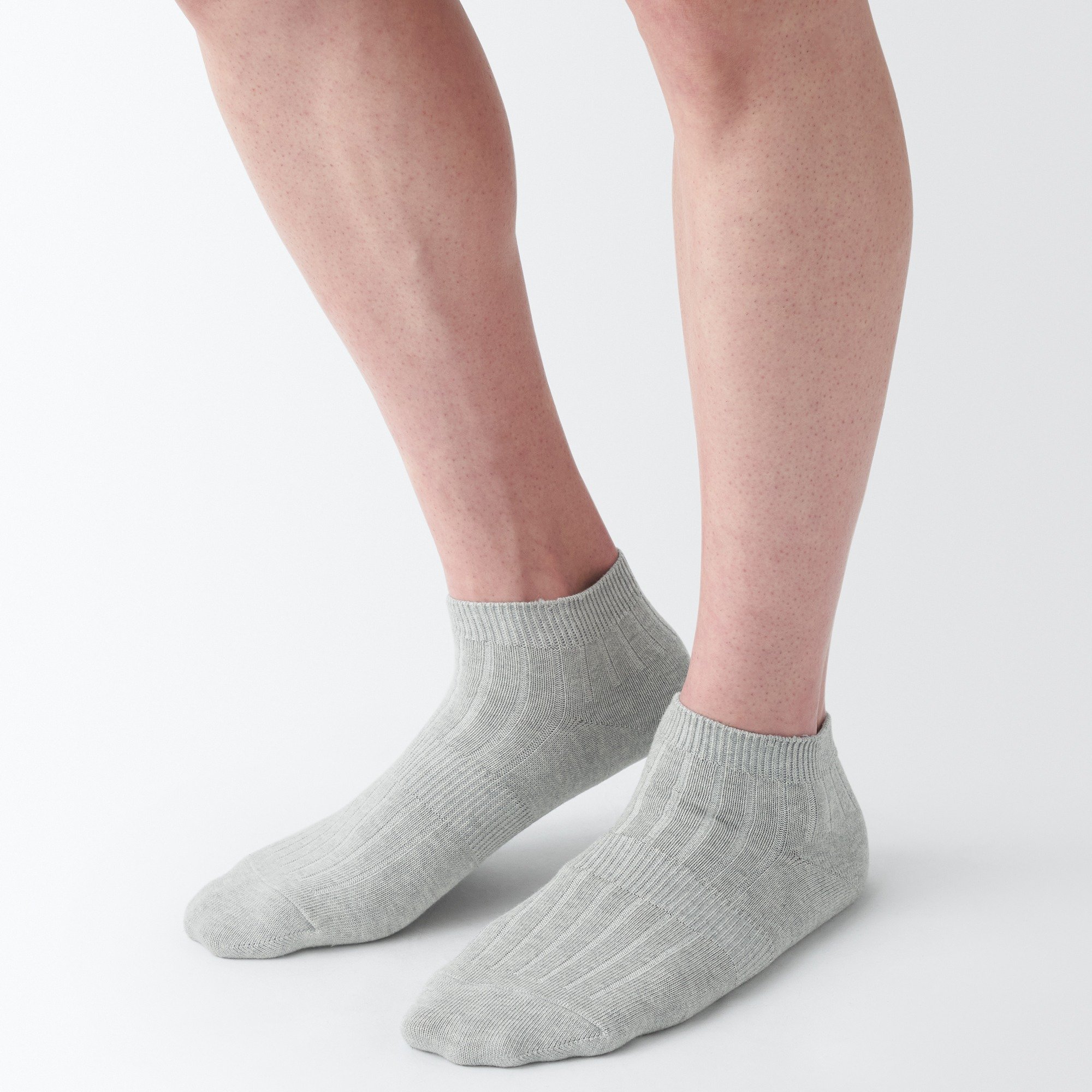 MUJI | Men's right Angle rib Short Socks