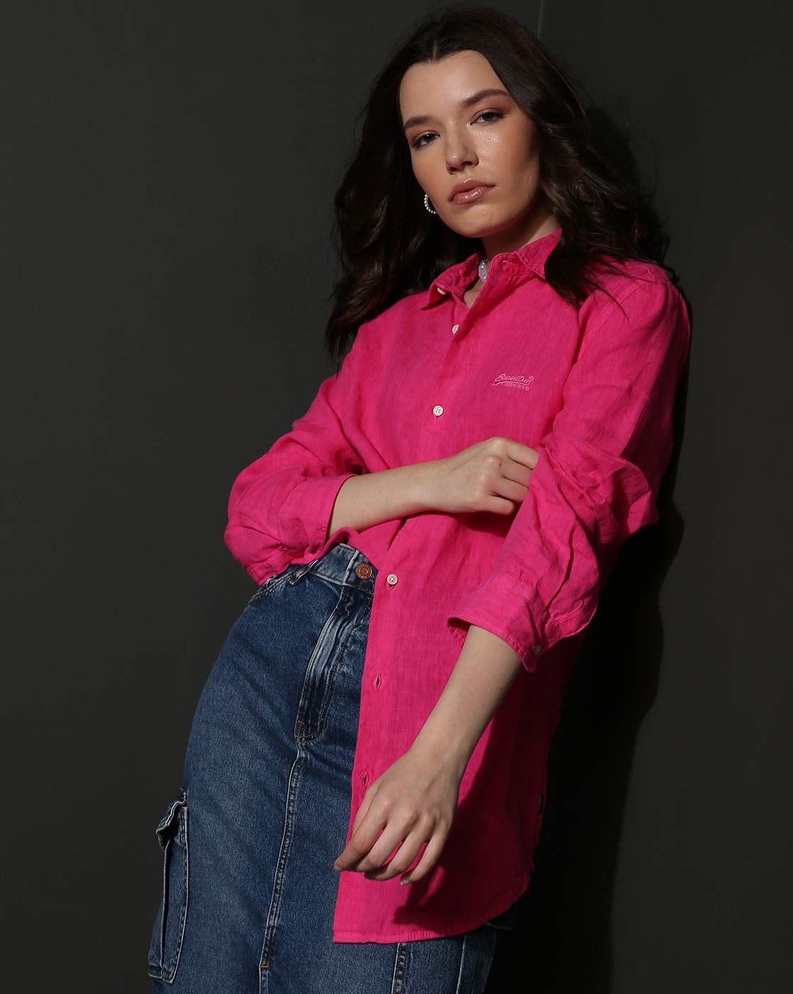 STUDIOS CASUAL LINEN L/S SHIRT