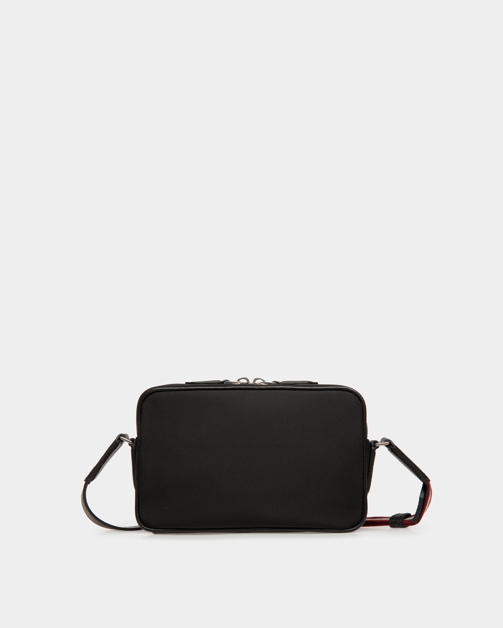 Code Crossbody Bag in Black Nylon