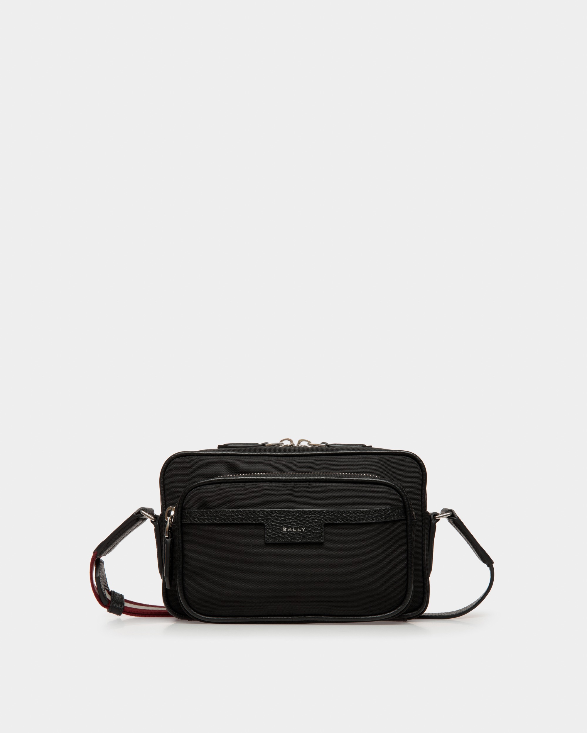 Bally | Code Crossbody Bag in Black Nylon