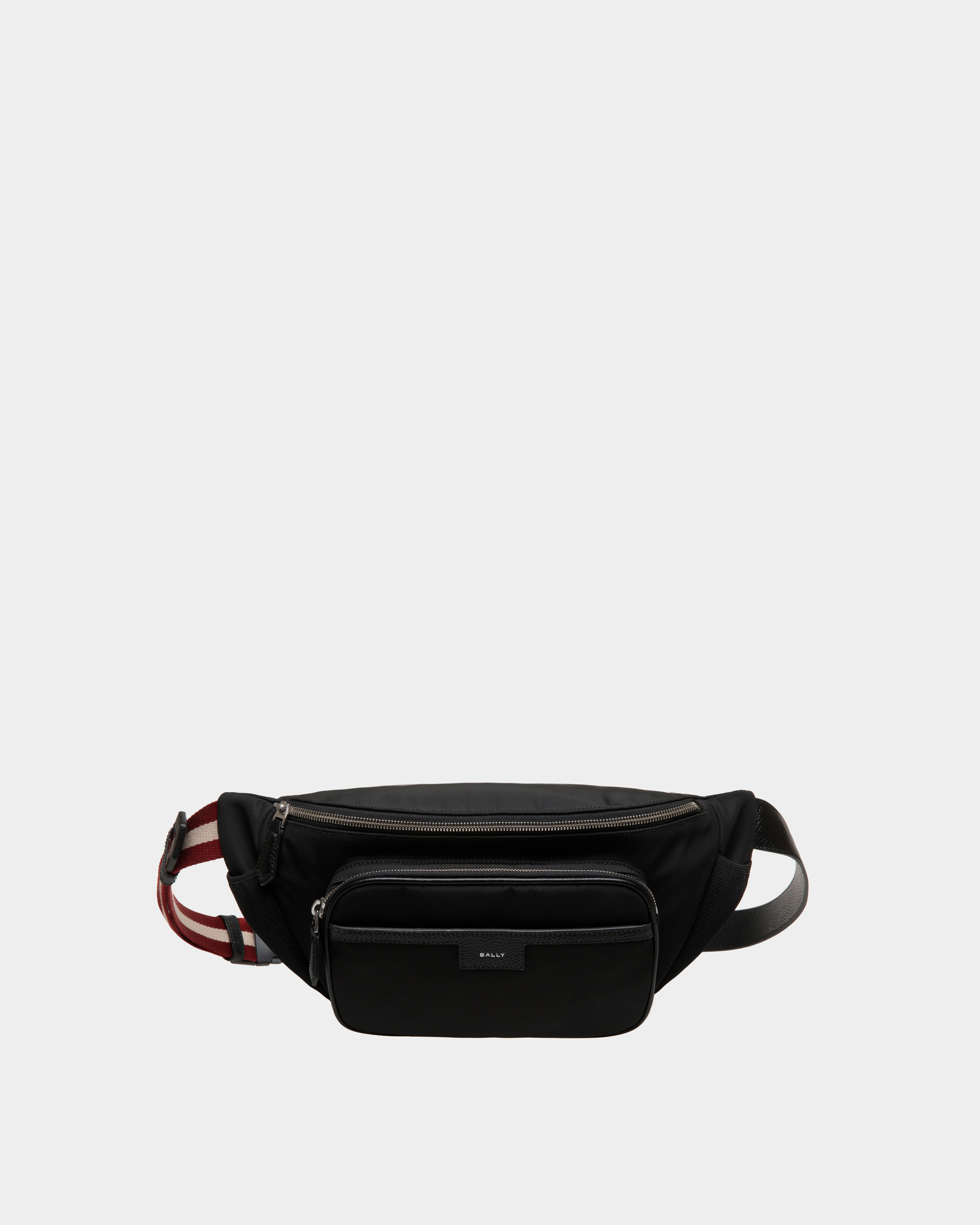 Code Belt Bag in Black Nylon