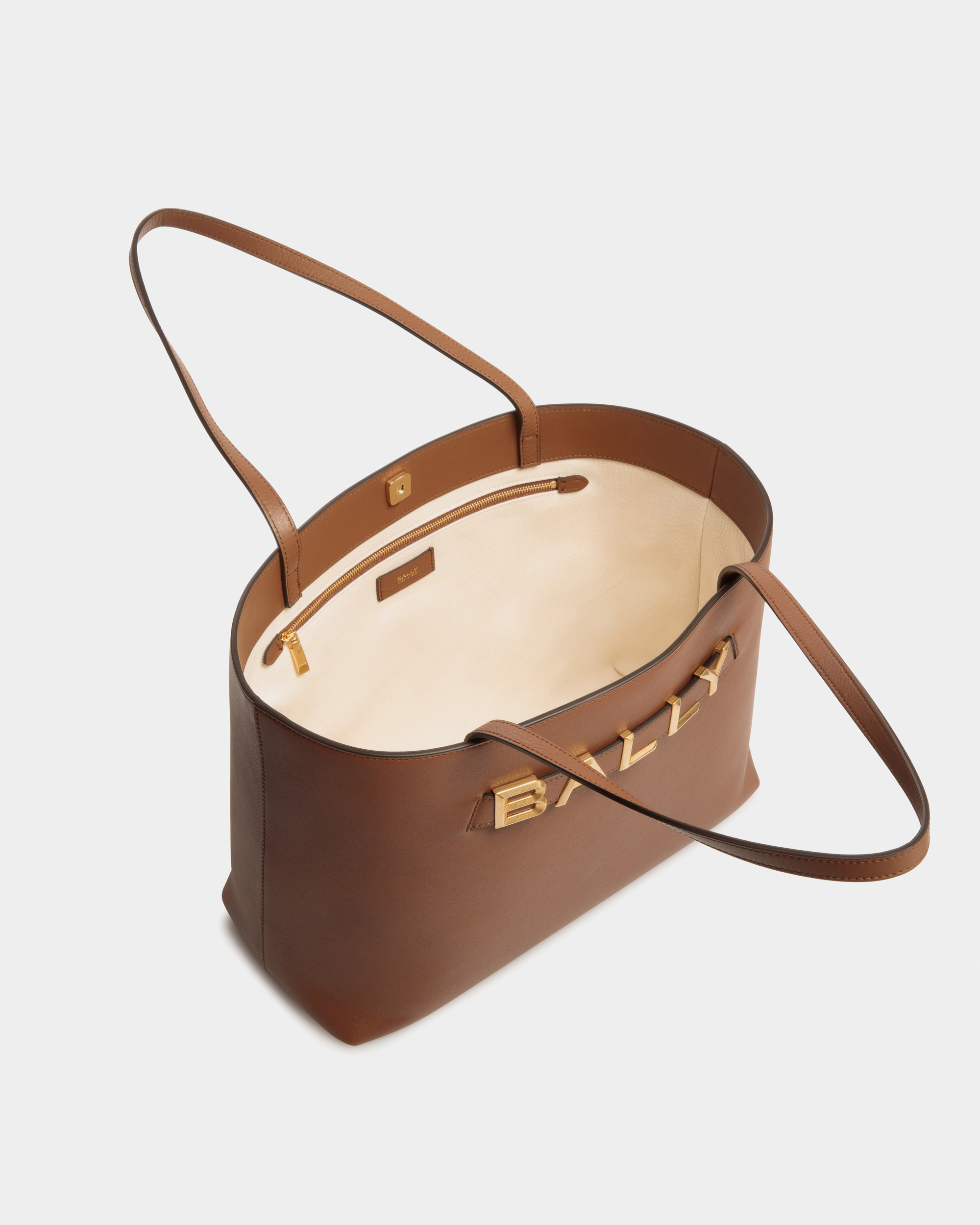 Spell Tote Bag in Brown Leather