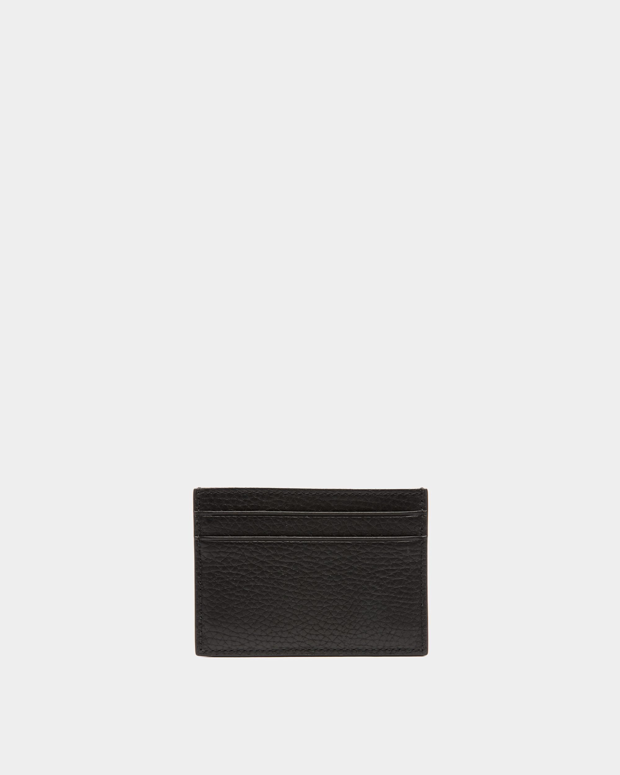 Bally | Ribbon Card Holder In Black Grained Leather