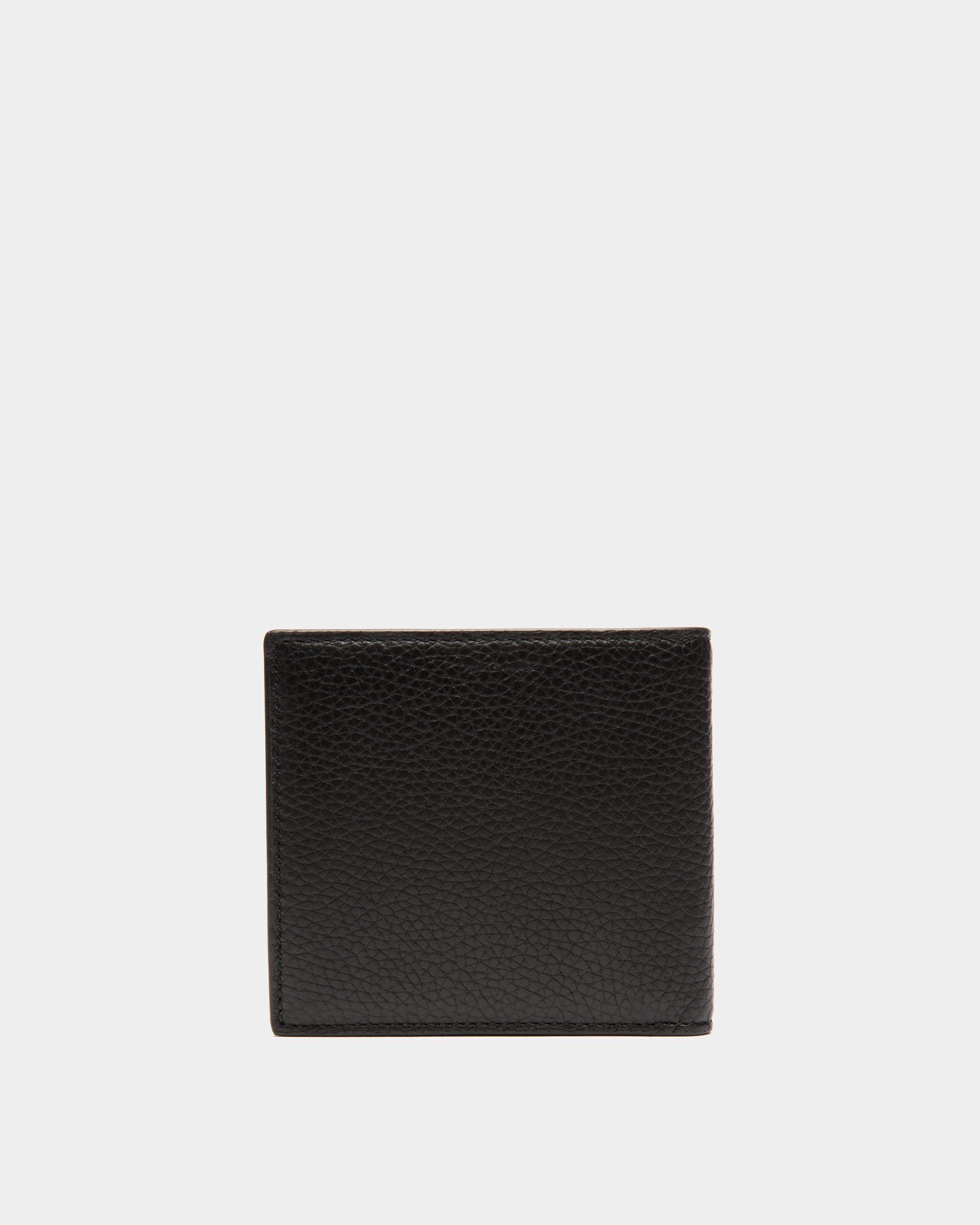 Bally | Ribbon Bifold Wallet In Black Grained Leather