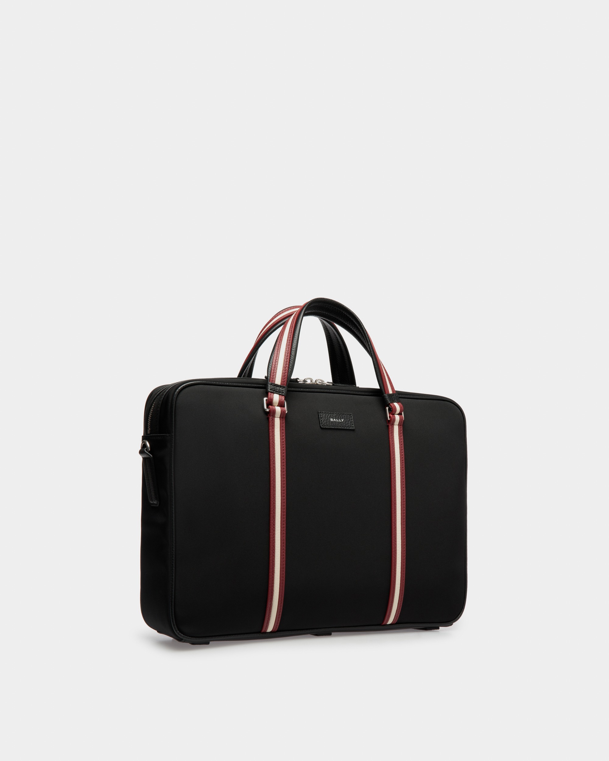 Code Briefcase In Black Nylon