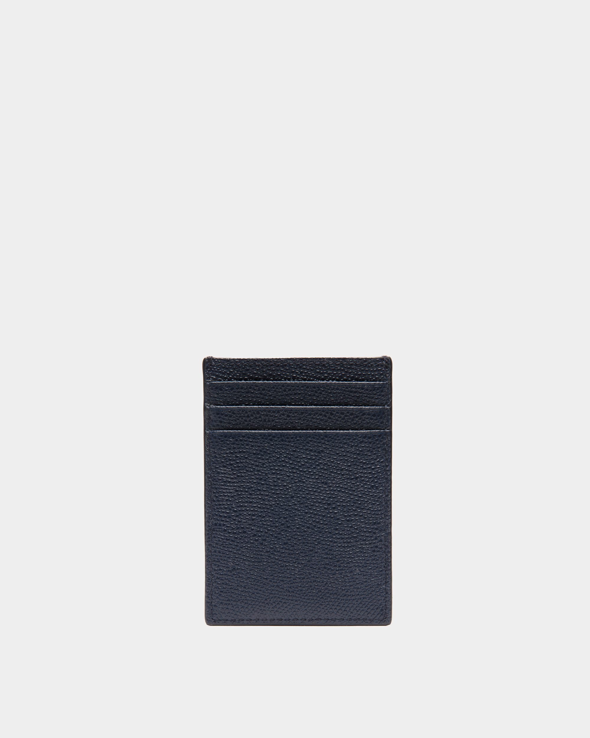 Bally | Flag Card Holder in Blue Leather