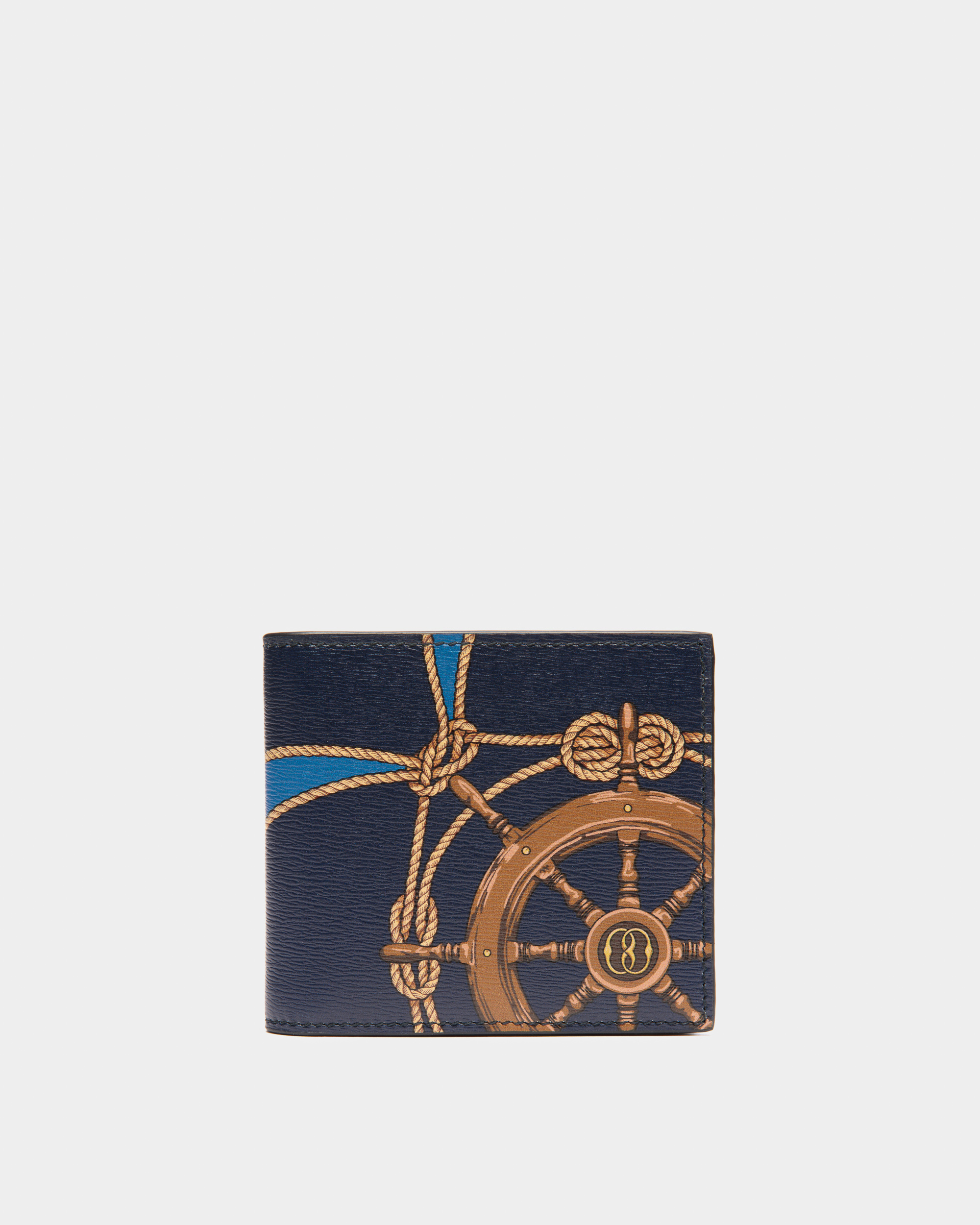 Crossing Bifold Wallet in Blue Leather