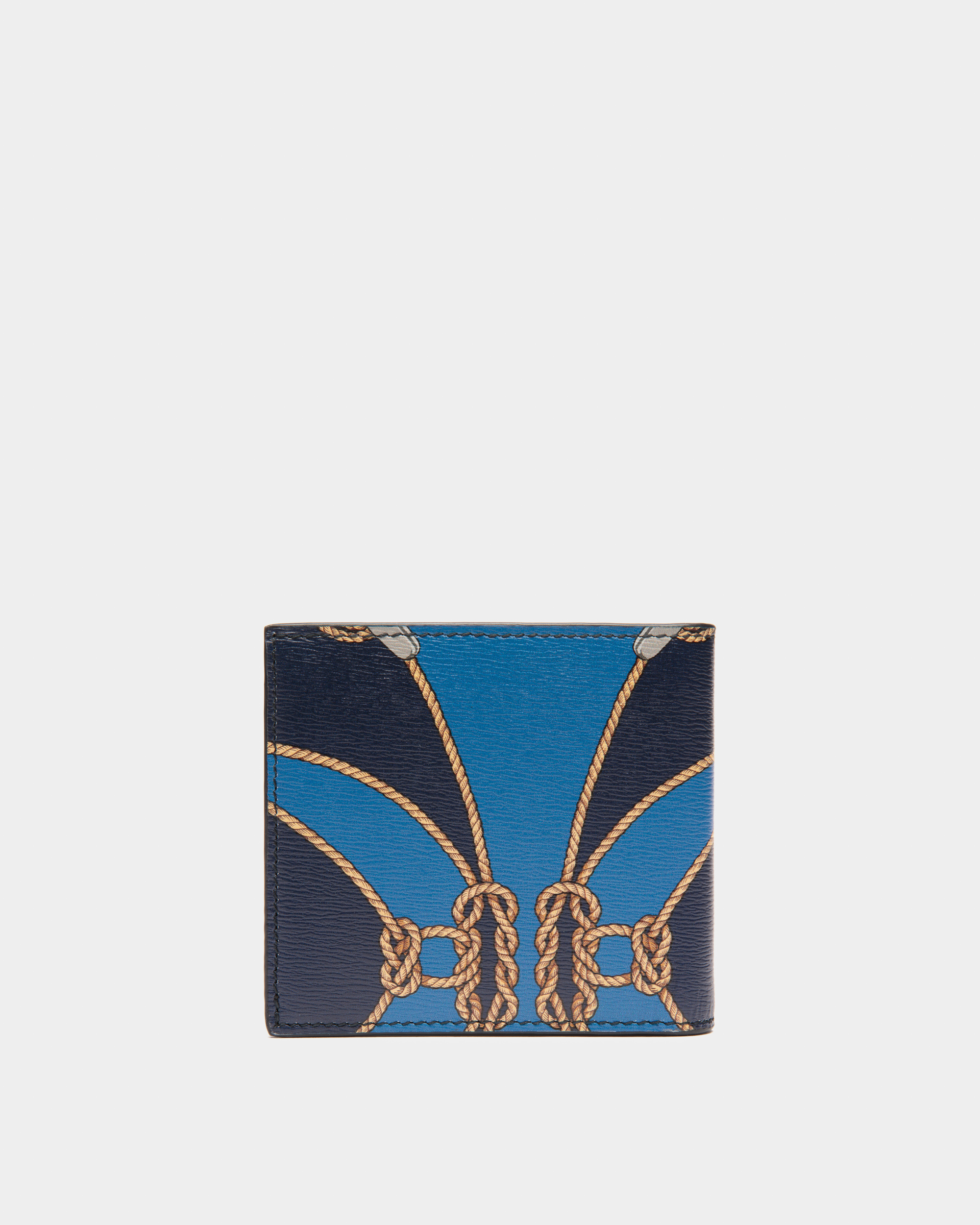 Crossing Bifold Wallet in Blue Leather