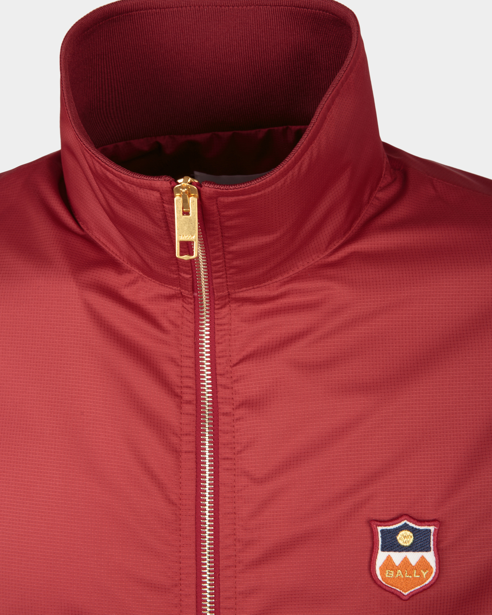 Bomber in Red Nylon
