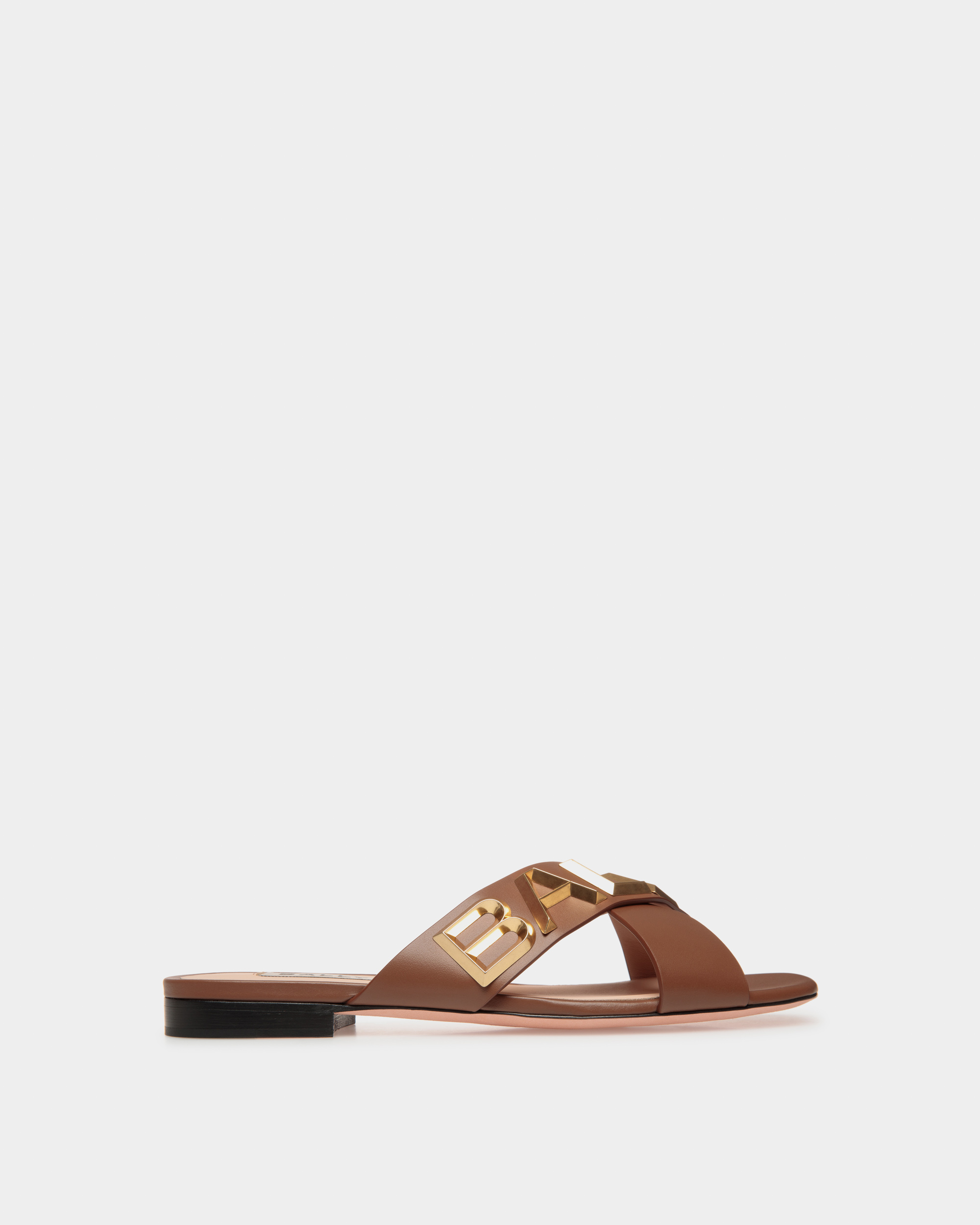 Larise Flat Leather Flat Sandals