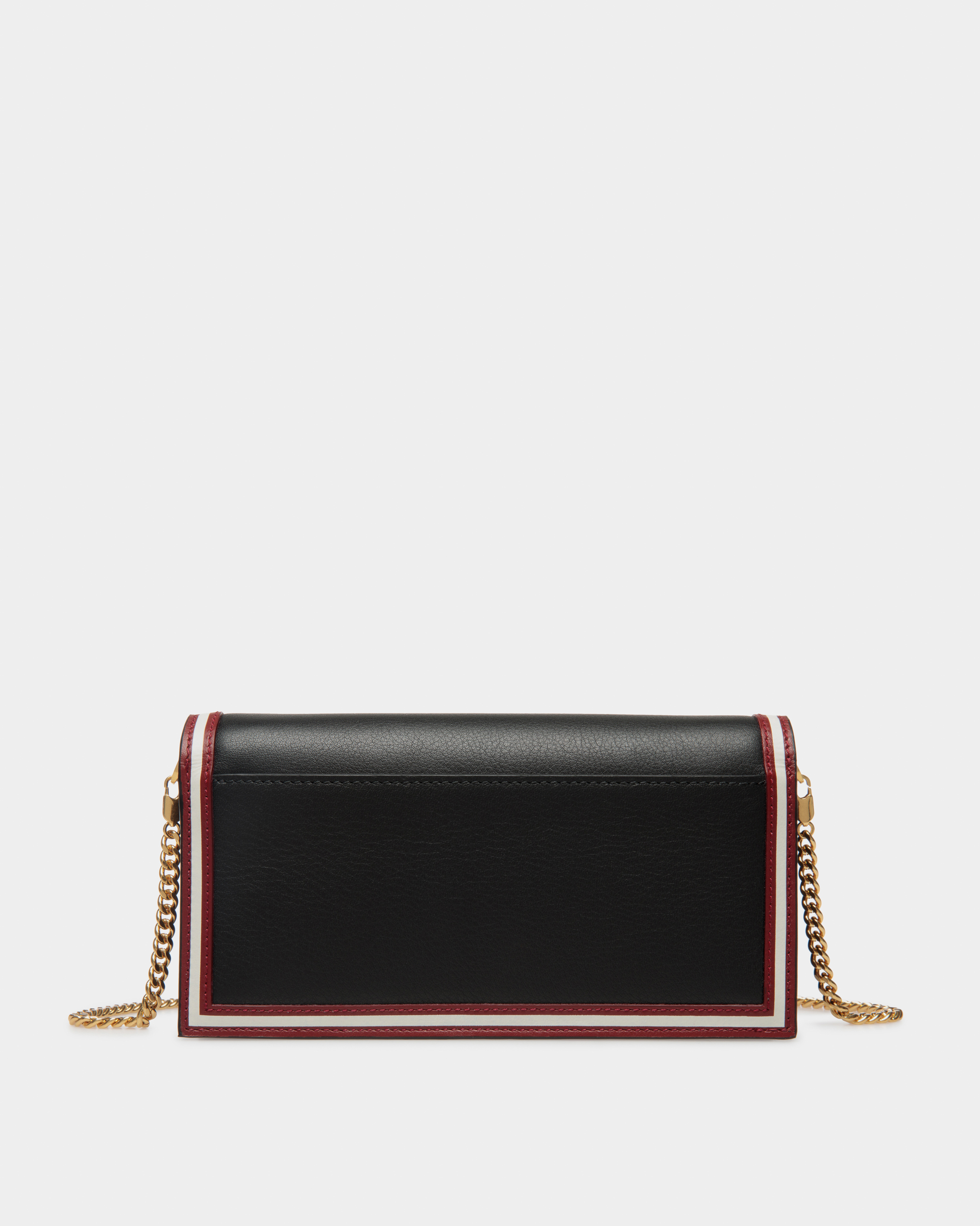 Code Wallet on a Chain in Black Leather