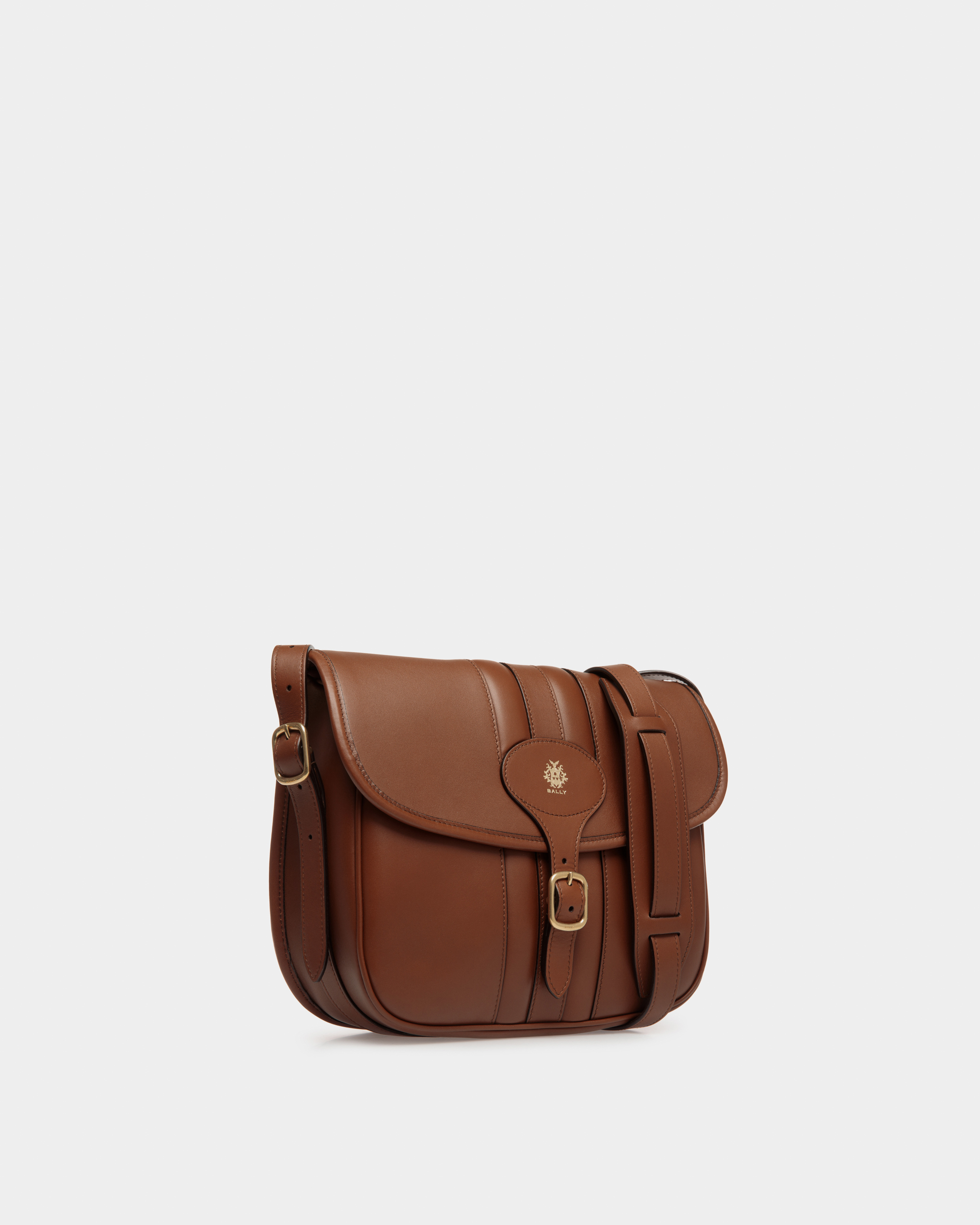 Beckett Crossbody Bag in Brown Leather