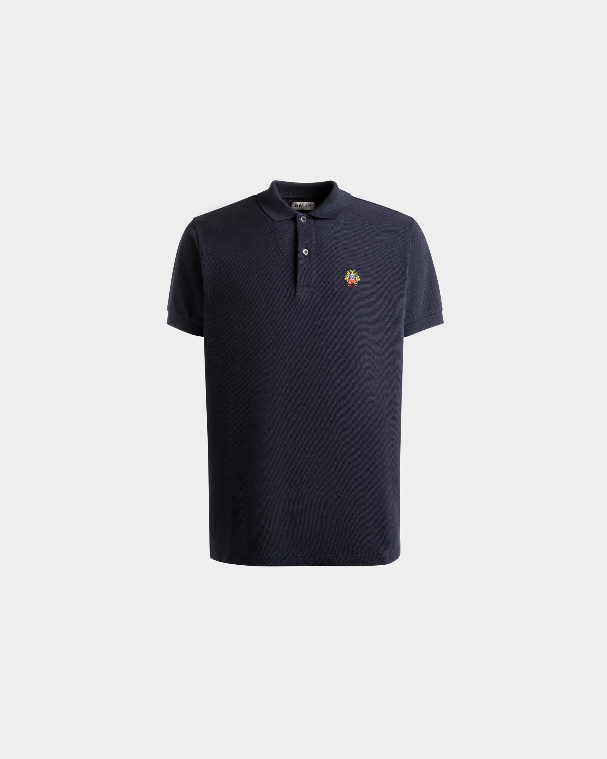 Bally | Polo Shirt in Navy Blue Cotton