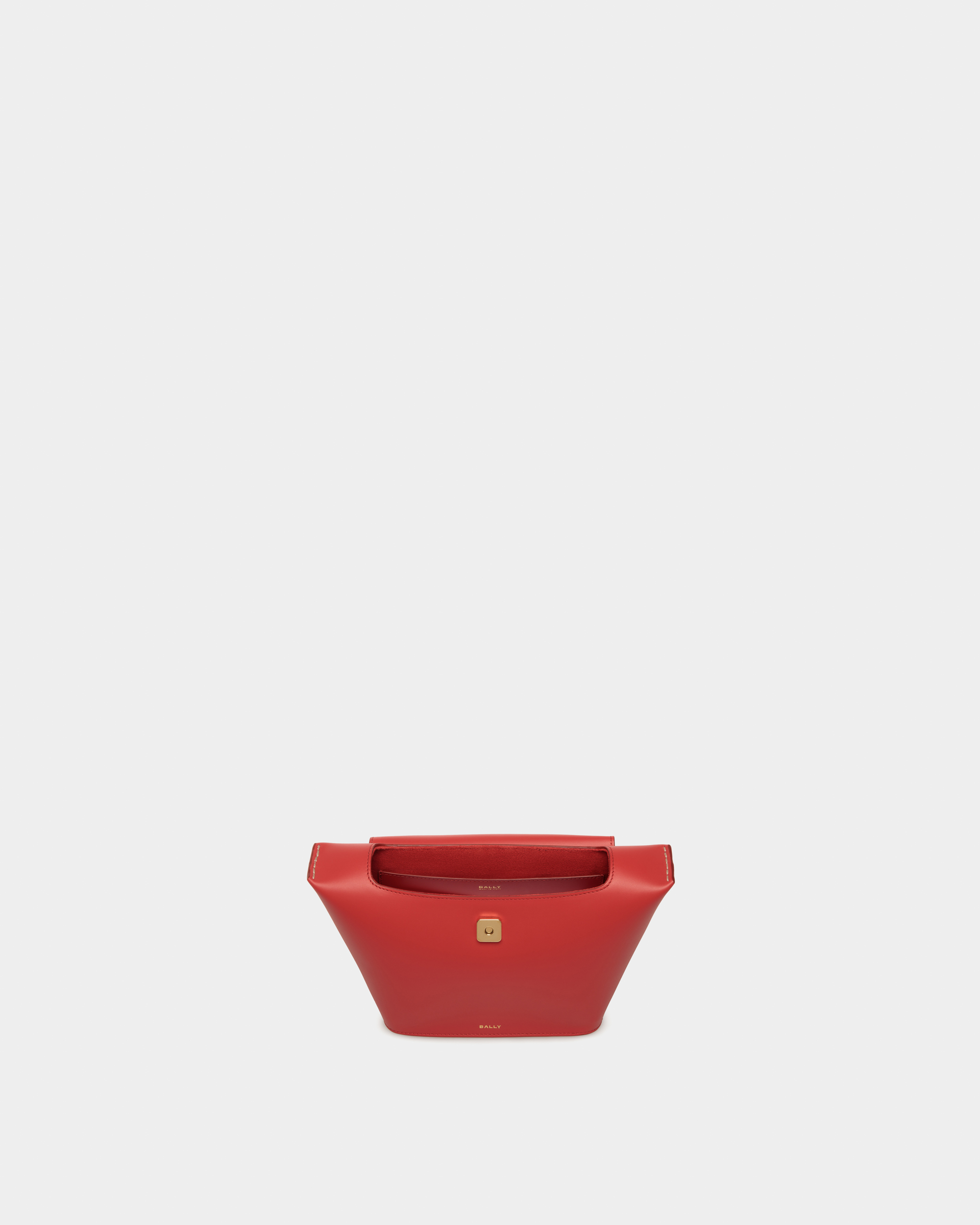 Belle Top Handle Bag in Candy Red Leather