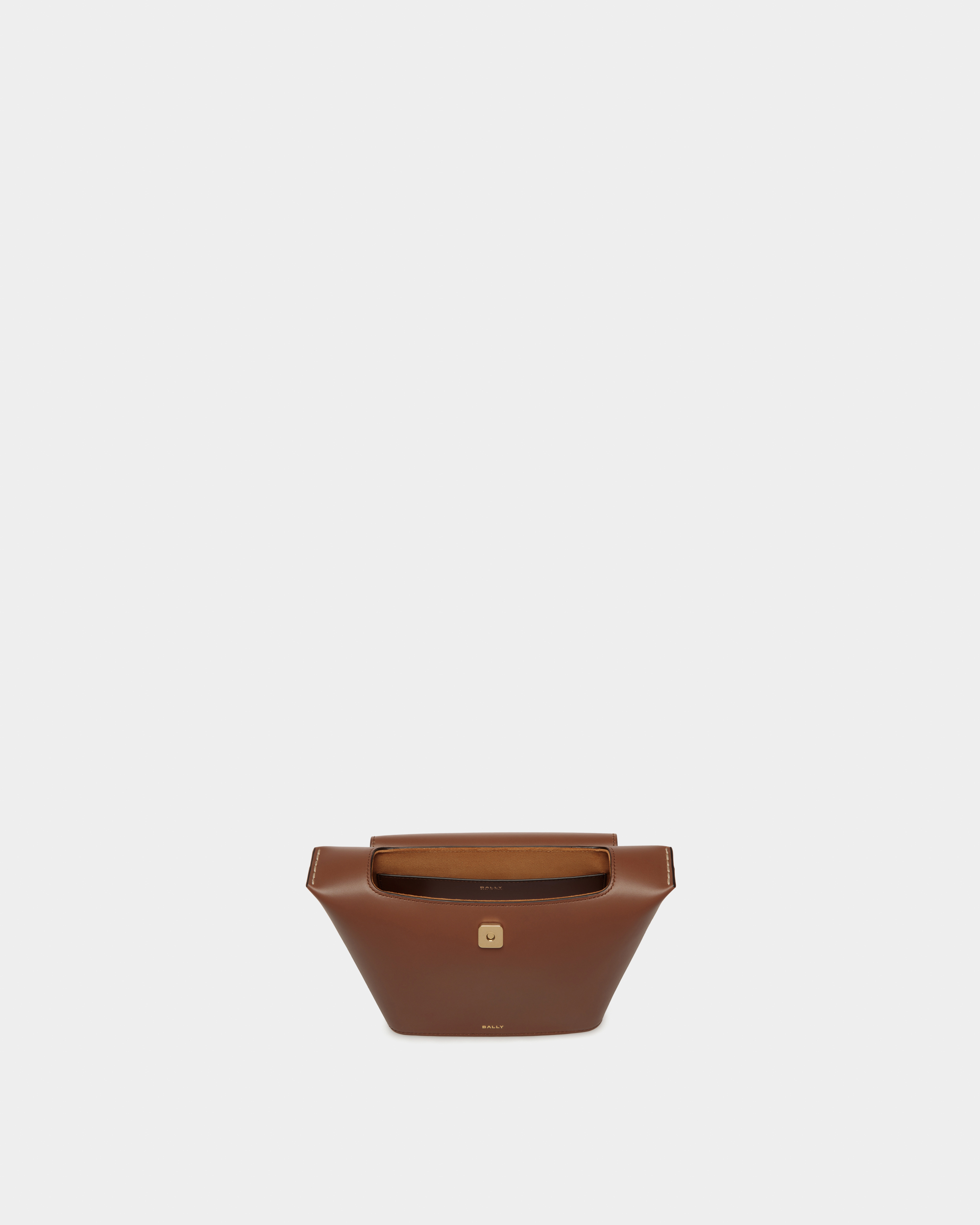 Belle Top Handle Bag in Brown Leather