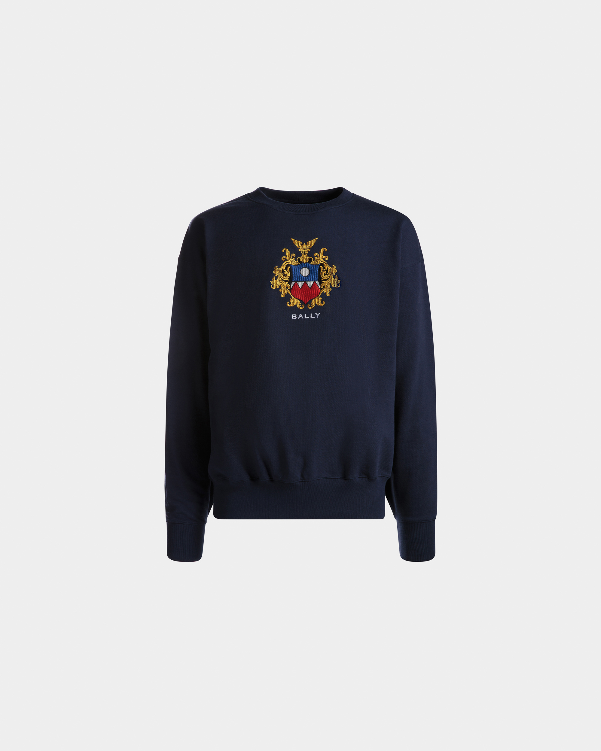 Sweatshirt in Navy Blue Cotton