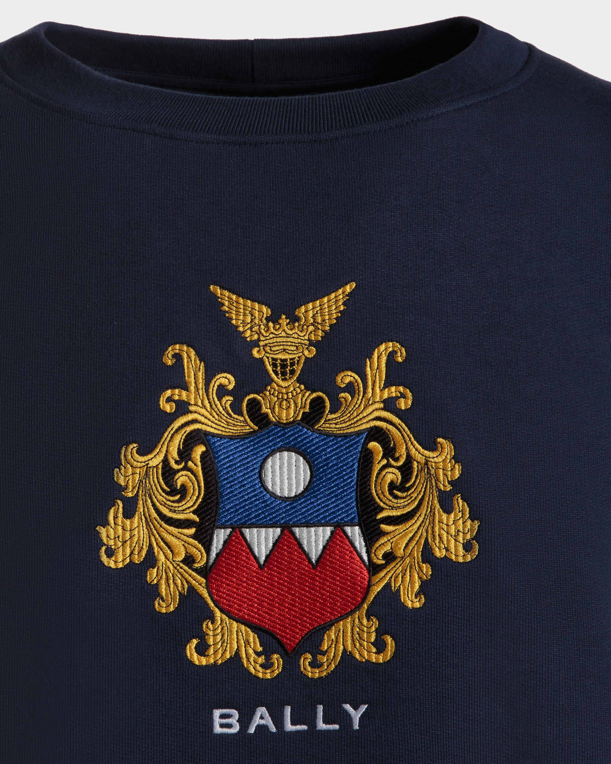 Sweatshirt in Navy Blue Cotton
