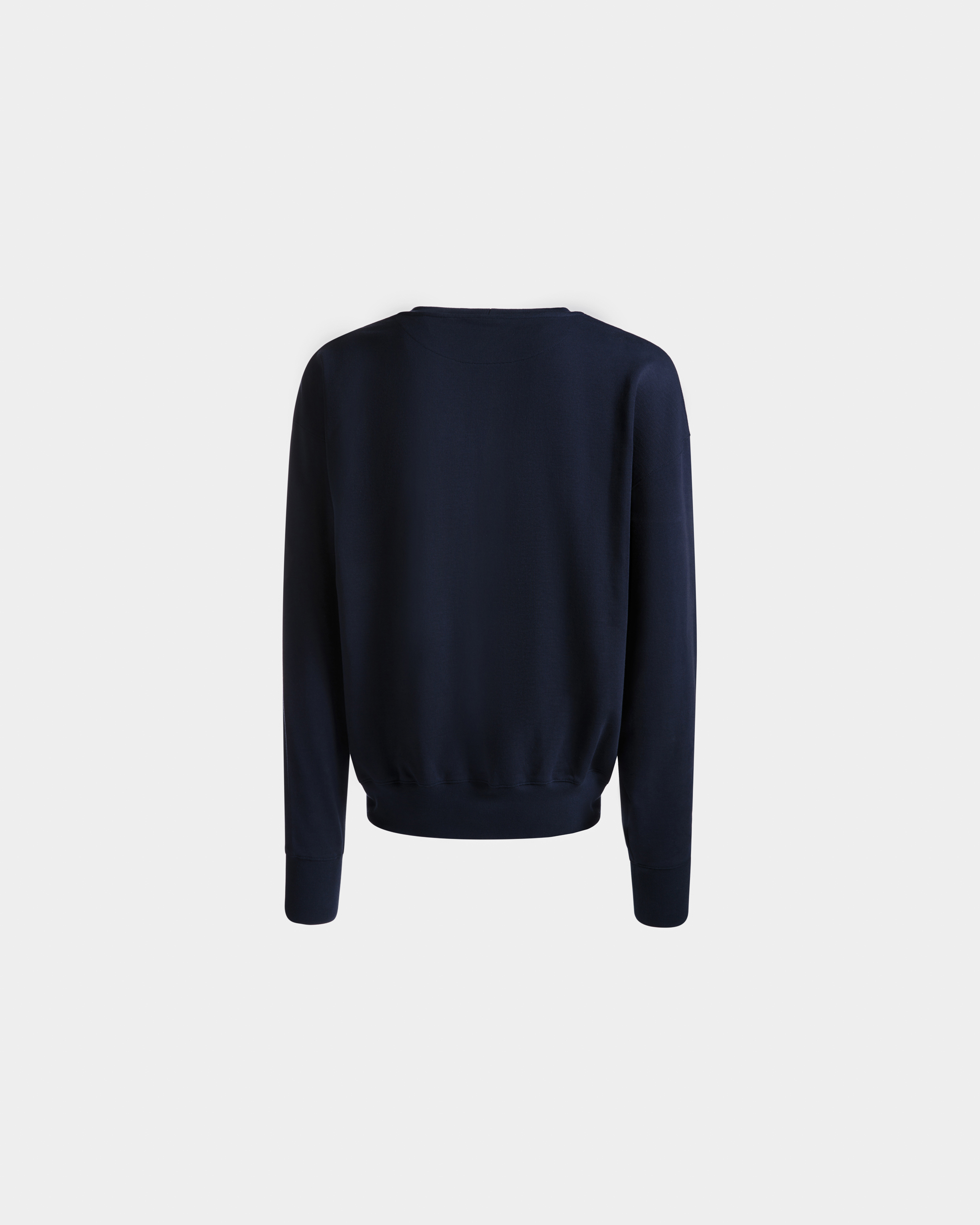Sweatshirt in Navy Blue Cotton